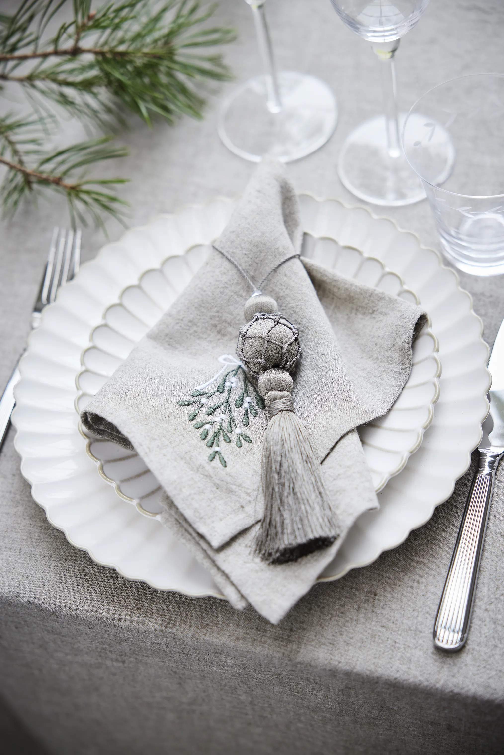 Lene Bjerre Stofservietter Missine Stofserviet i Beige, 2