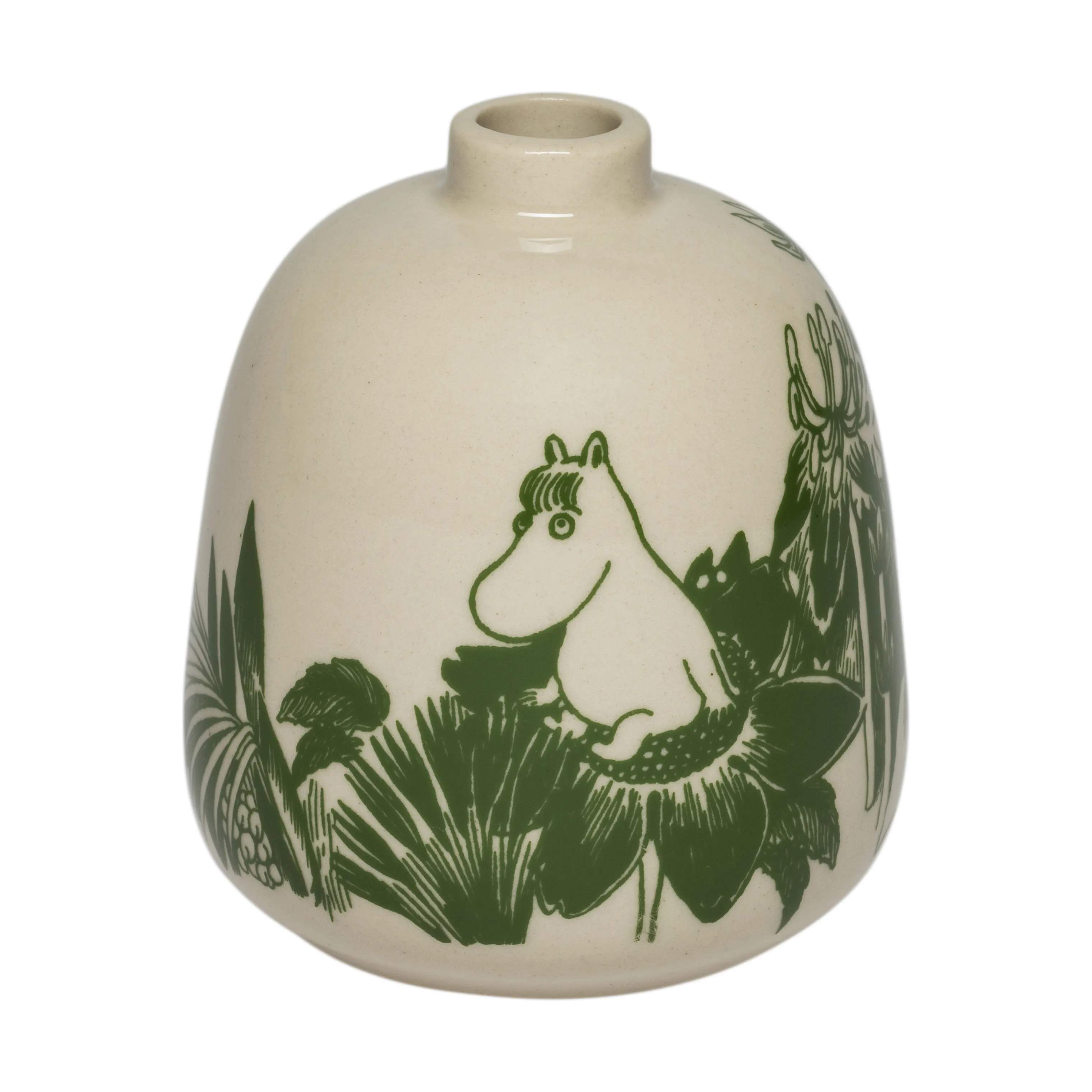 Moomin Arabia Vaser Mystisk skov Vase i Hvid/Grøn, 2