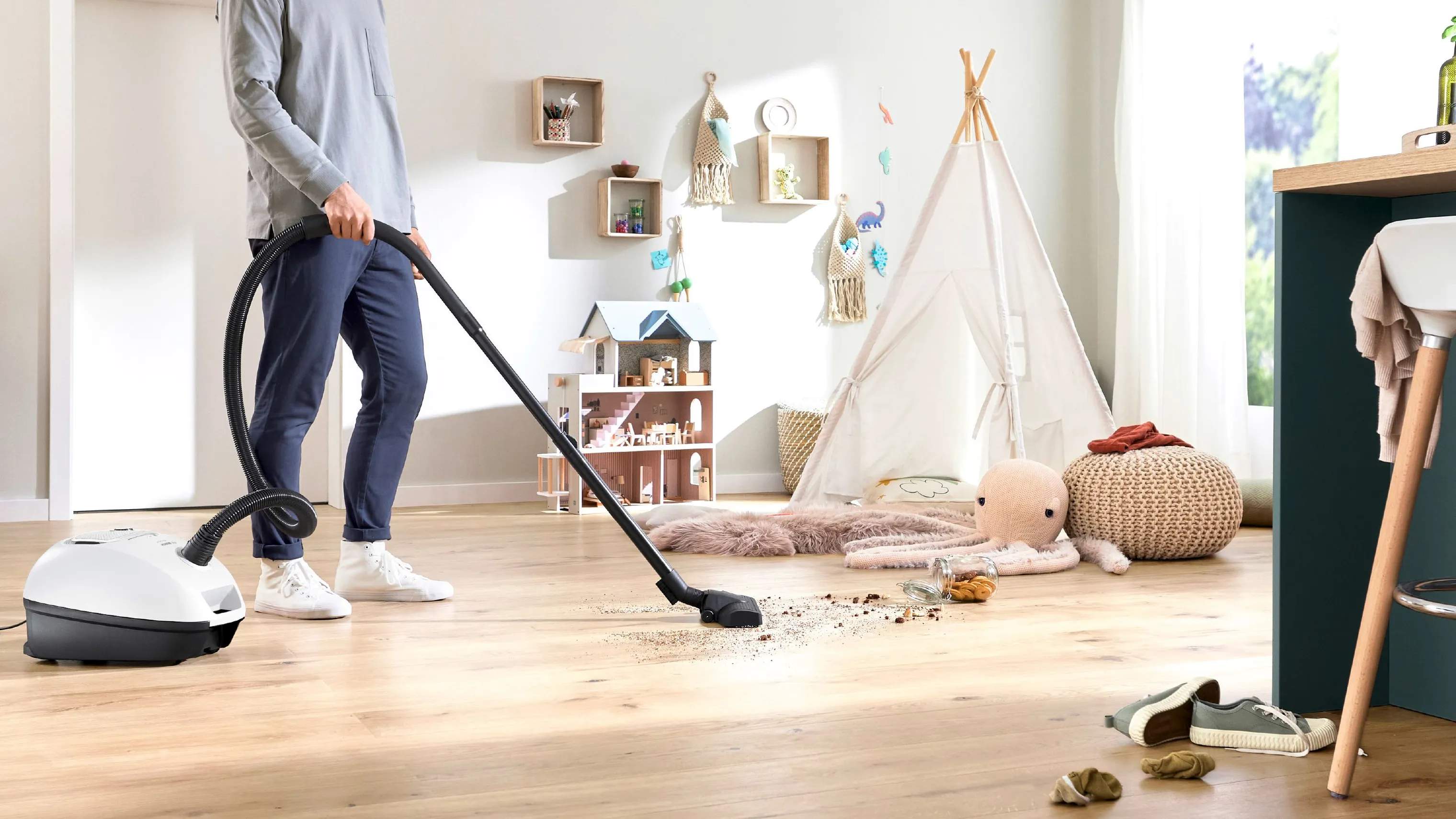 Bosch Støvsugere Støvsuger BGB41WH1 Serie 4 i Hvid, 5