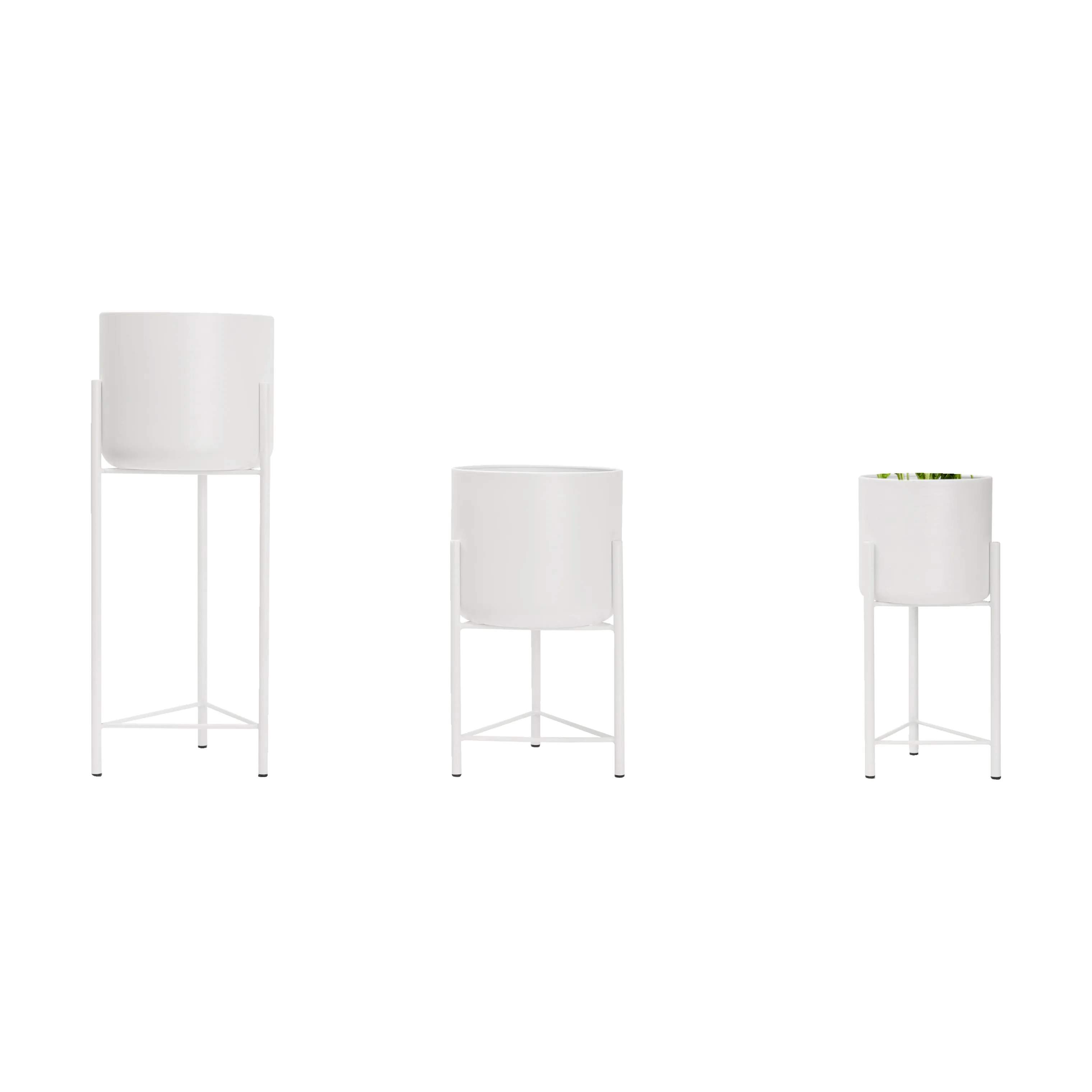 CASA Living Urtepotteskjulere Urtepottesæt - 3 stk i Hvid, 4