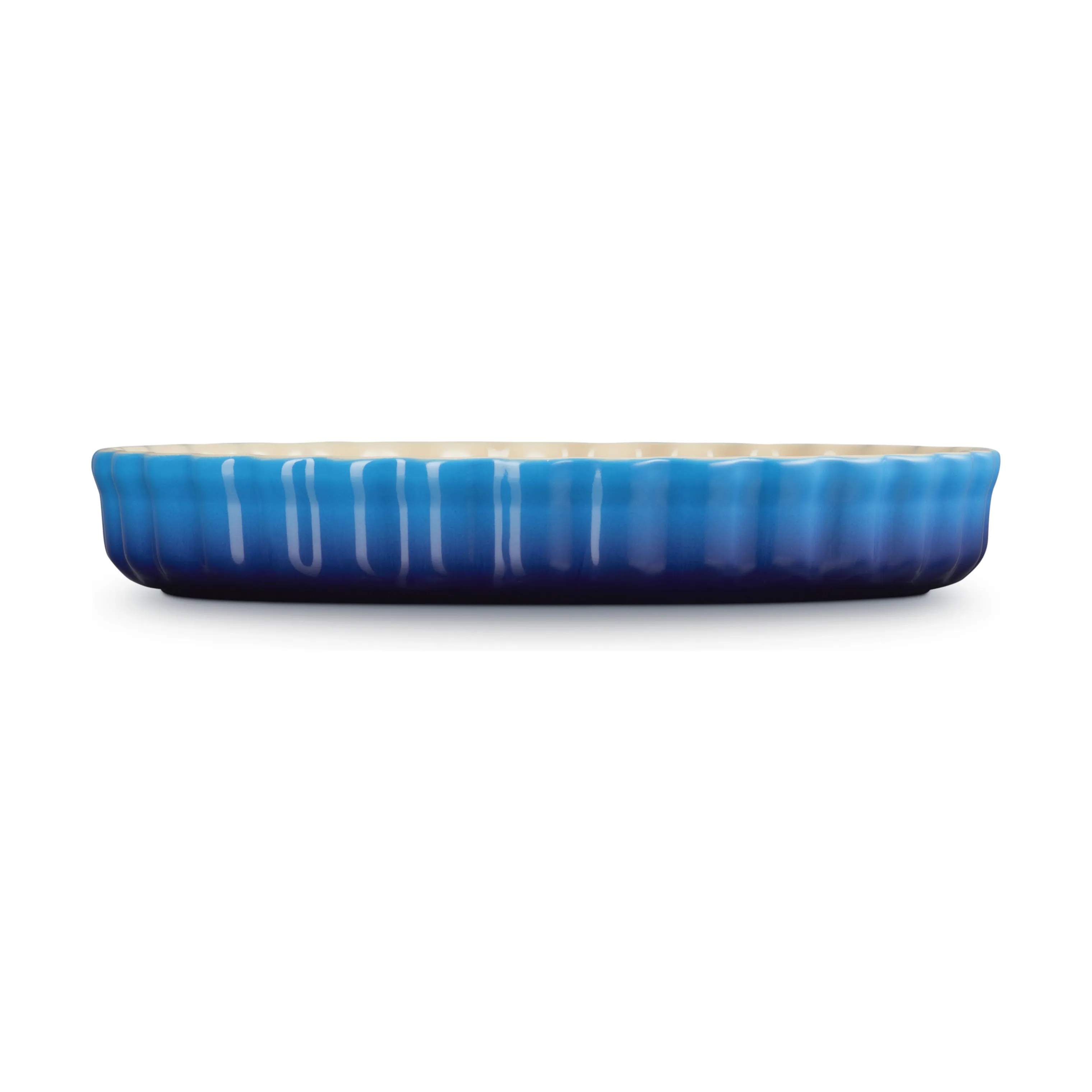 Le Creuset Tærteforme og fade Heritage Tærtefad i Azure , 28 cm, 3
