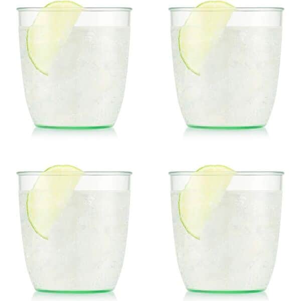 Bodum Vandglas Kvadrant Vandglas - 4 stk. i Grøn, 20 cl, 1