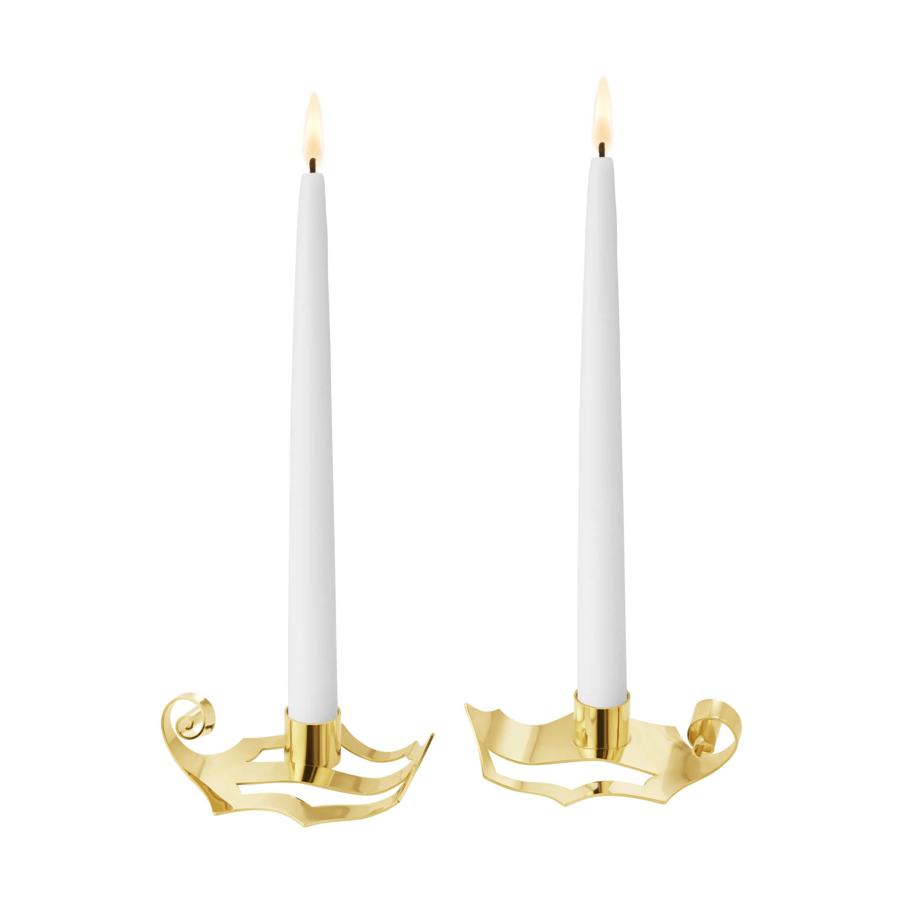 Georg Jensen Kronelysestage Christmas Collectibles CC 2026 Kertelysestager - 2 stk. i Guld, 1