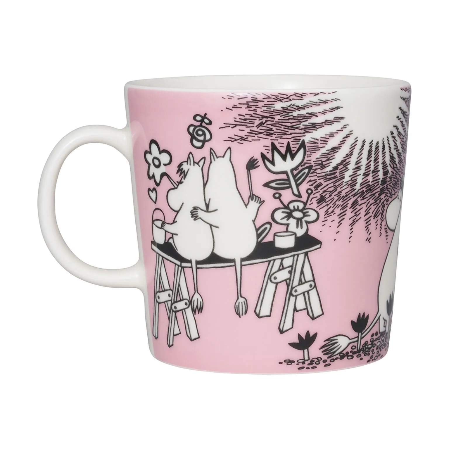 Moomin Arabia Krus og kopper med hank Kærlighed 30 år Jubilæumskrus i 40 cl, 1