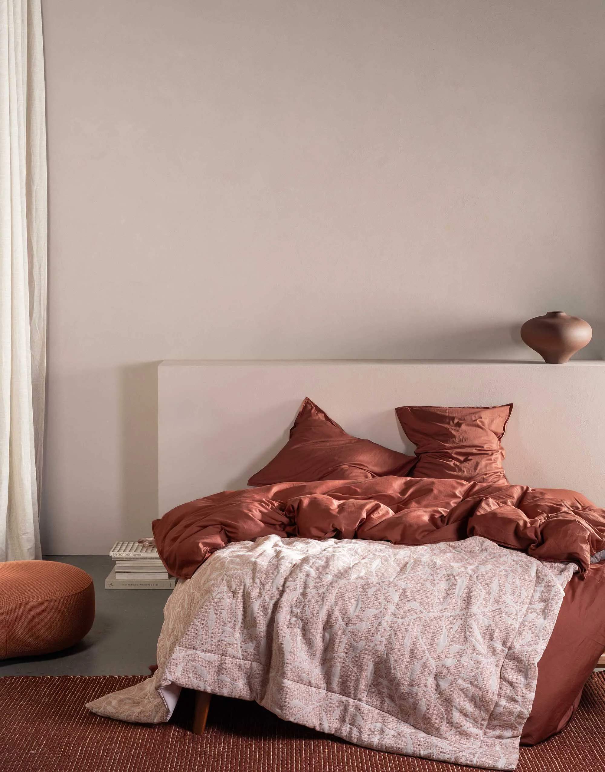 Essenza Sengetæpper Willow Sengetæppe i Mocha mousse, B180 x L265 cm, 3