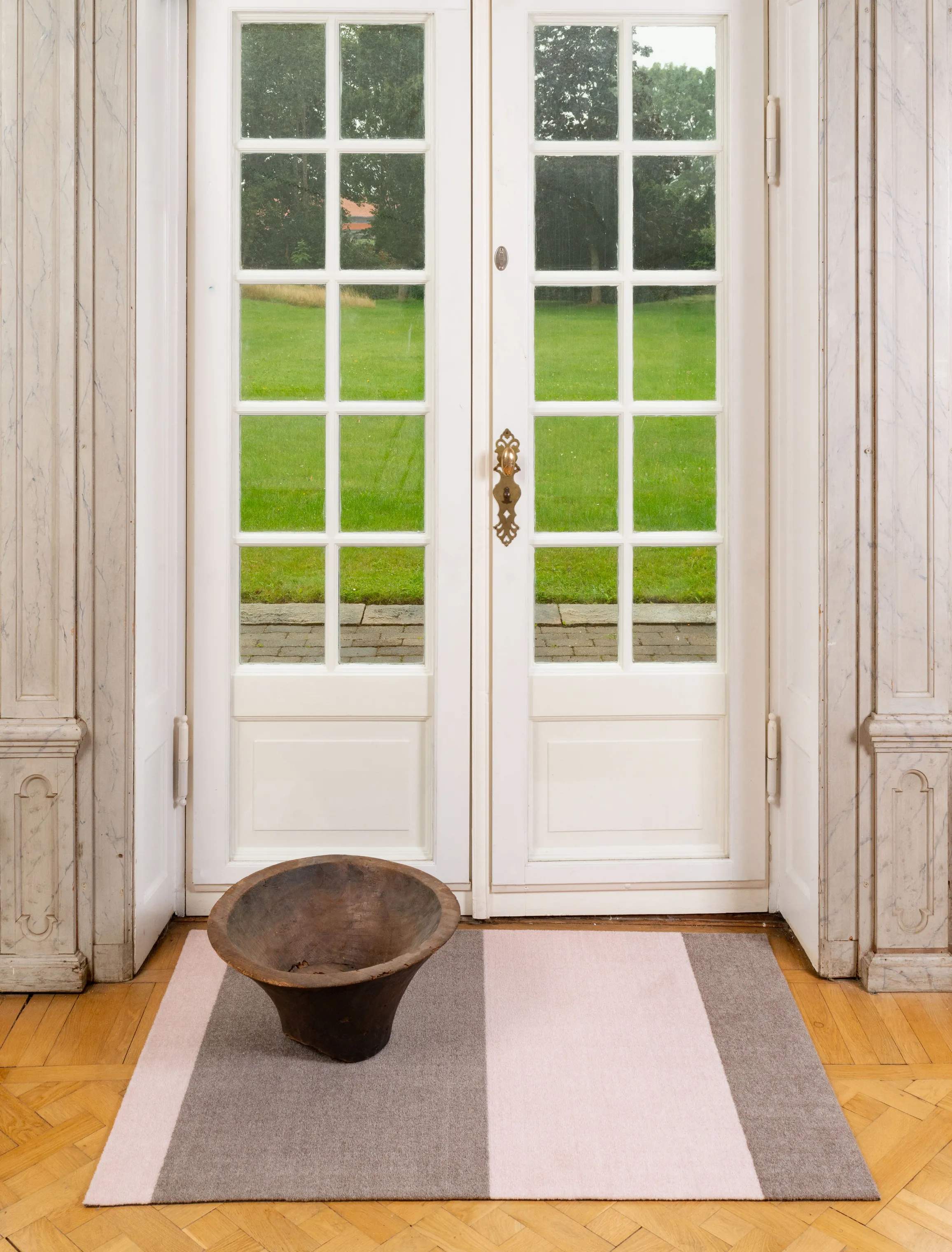 Tica Copenhagen Gulvtæpper Stripes Horisontal Gulvtæppe i Sand/rosa, B90 x L130 cm, 4