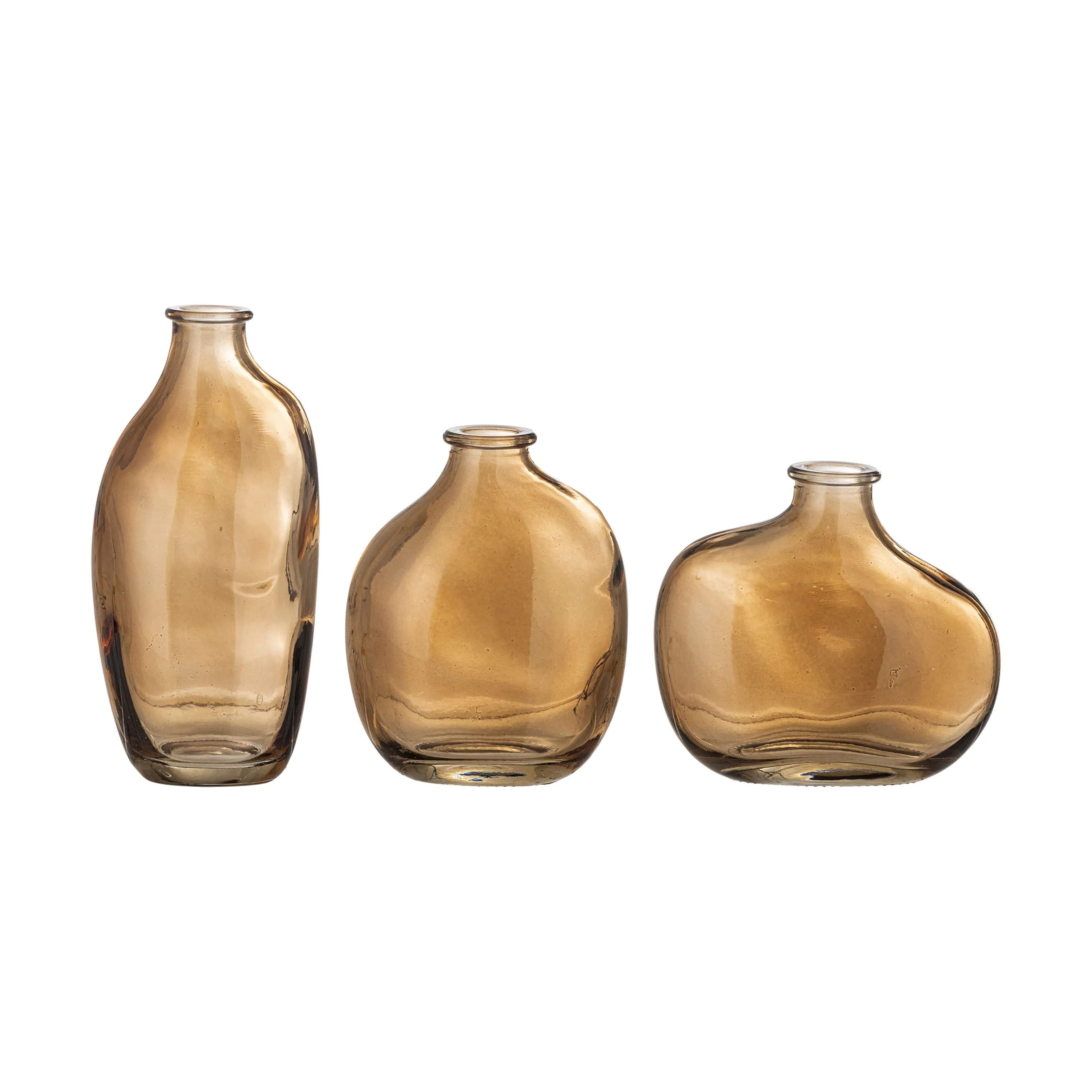 Tilia Vase - 3 stk., brun, large