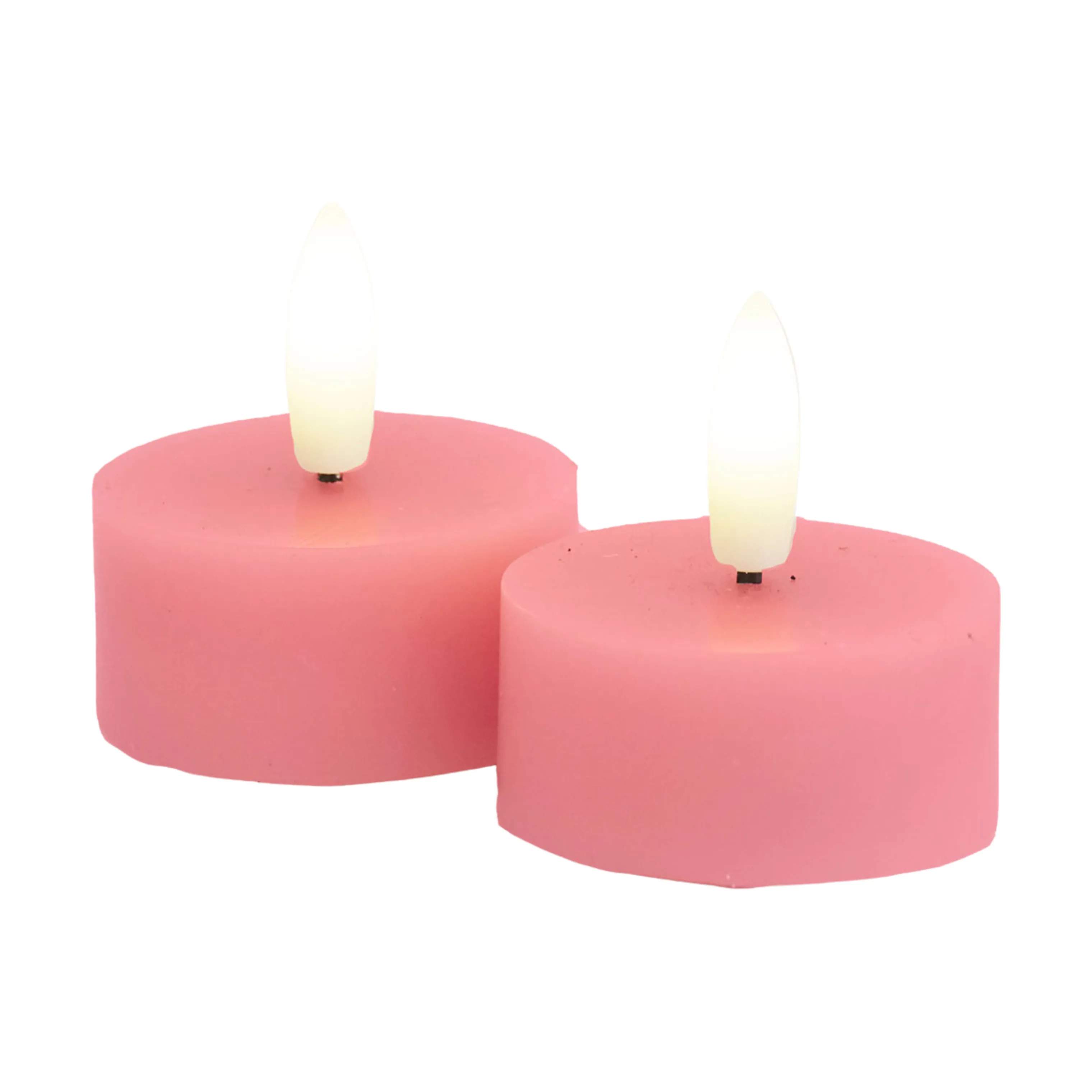 Sirius LED-lys Sille LED Fyrfadslys - 2 stk. i Old Rose, 2,2 cm, 1