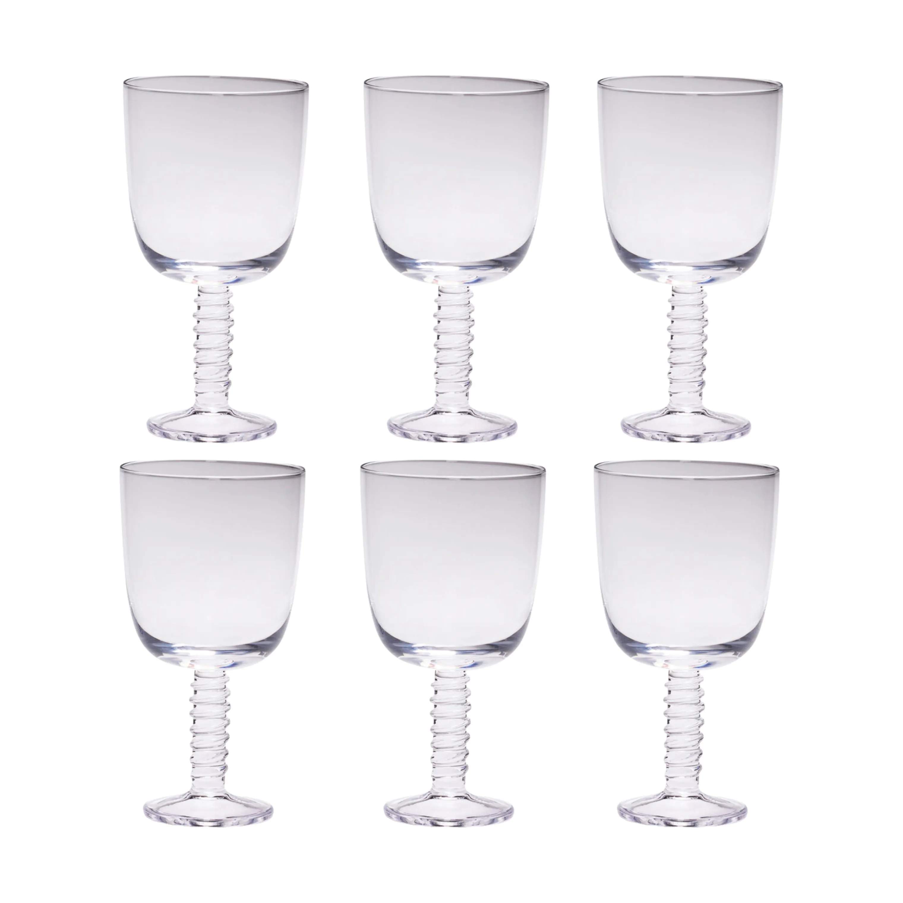 Hübsch Rødvinsglas Clink Rødvinsglas - 6 stk. i Klar, 1
