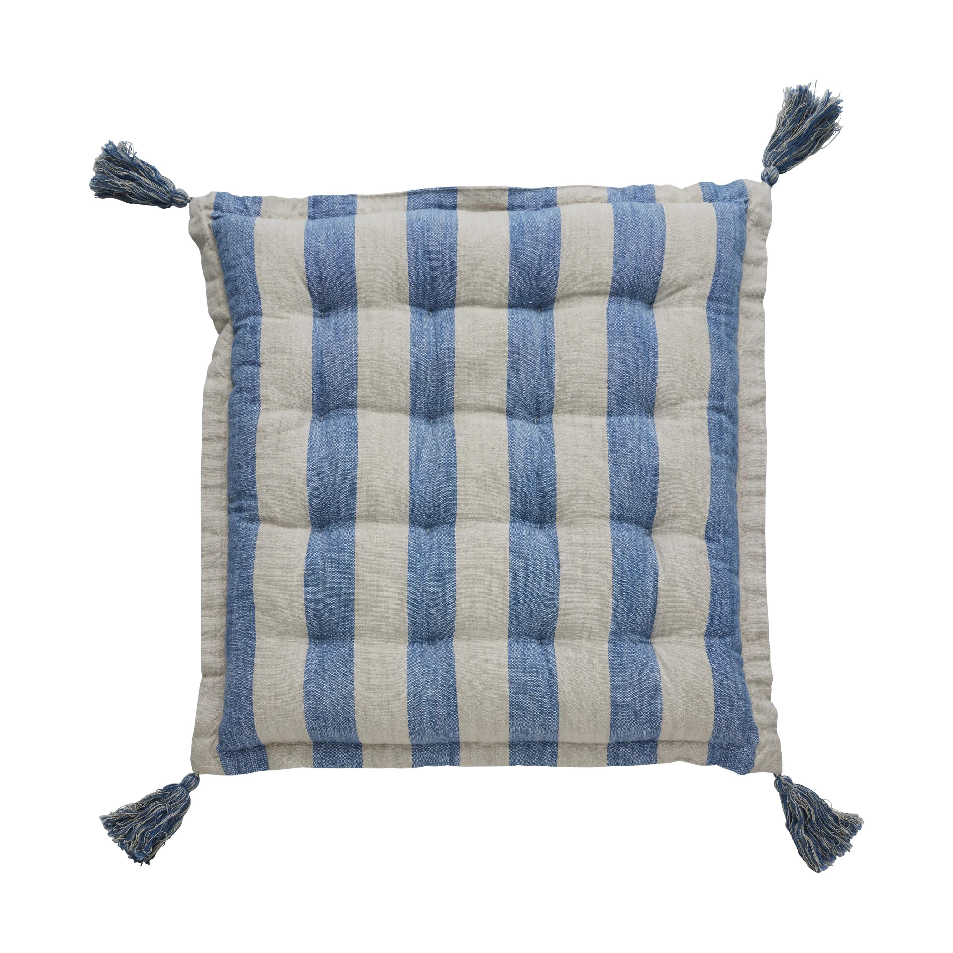 Lene Bjerre Sædehynder Felima Siddehynde i Blå/hvid, 1