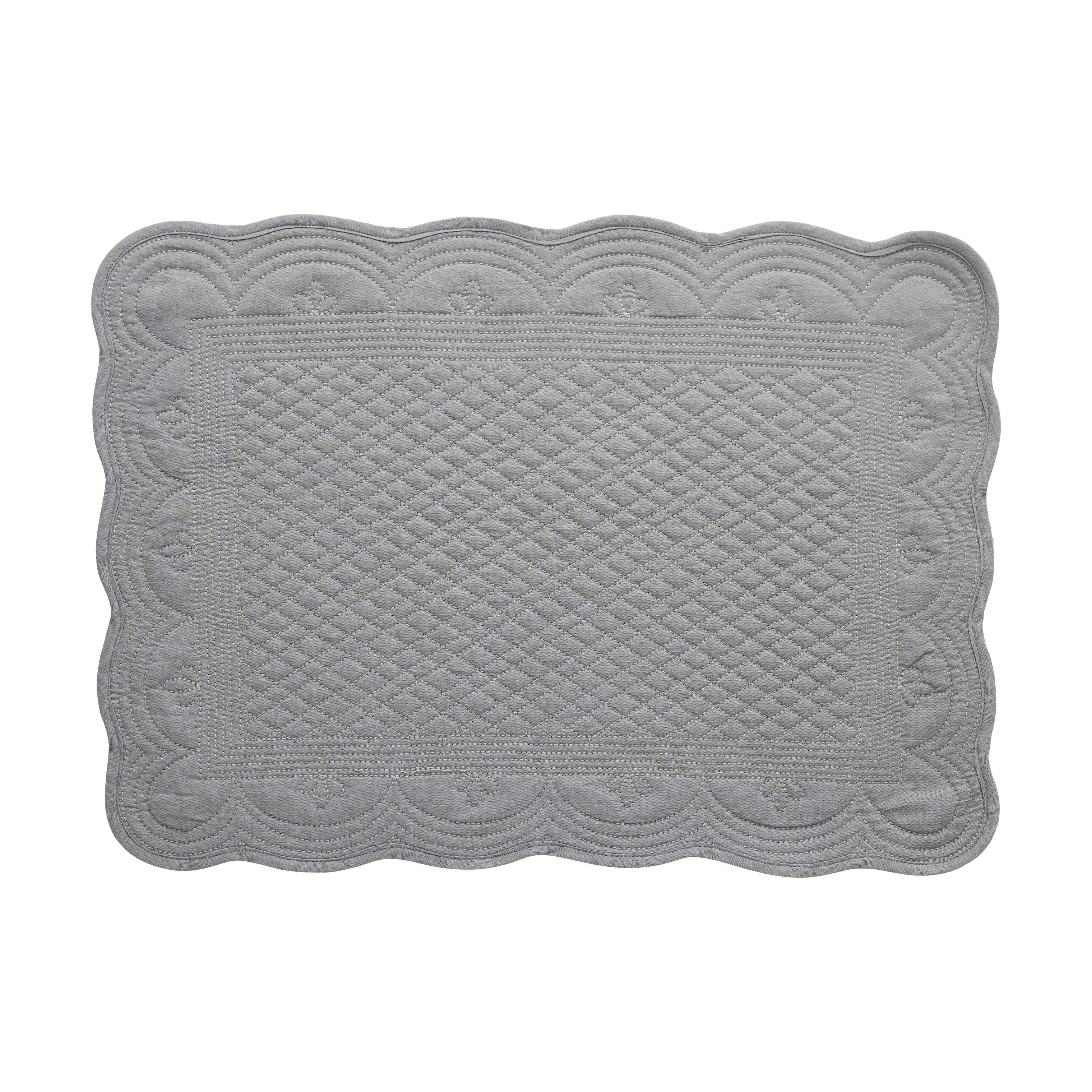 Lene Bjerre Dækkeservietter Estrid Dækkeserviet i grå, 1