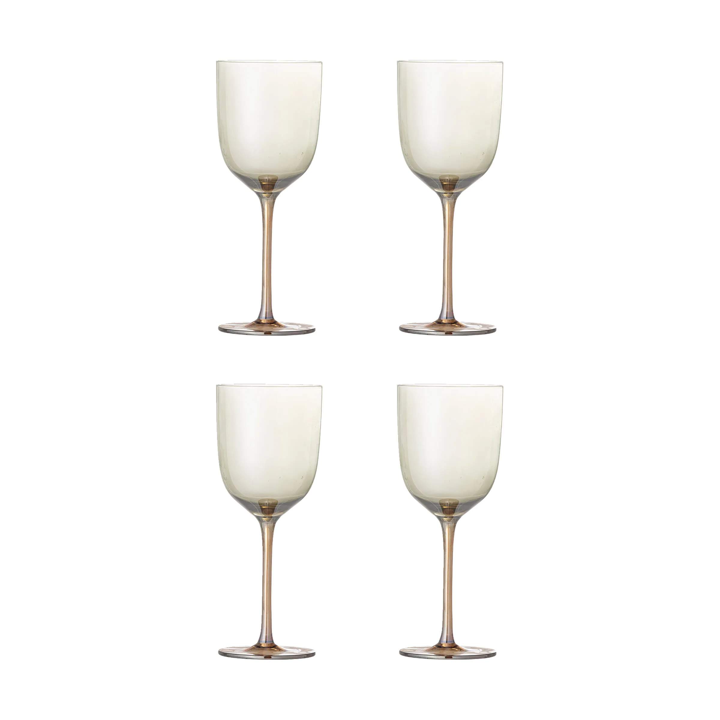 Bloomingville Rødvinsglas Aston Vinglas - 4 stk. i Bronze, 1