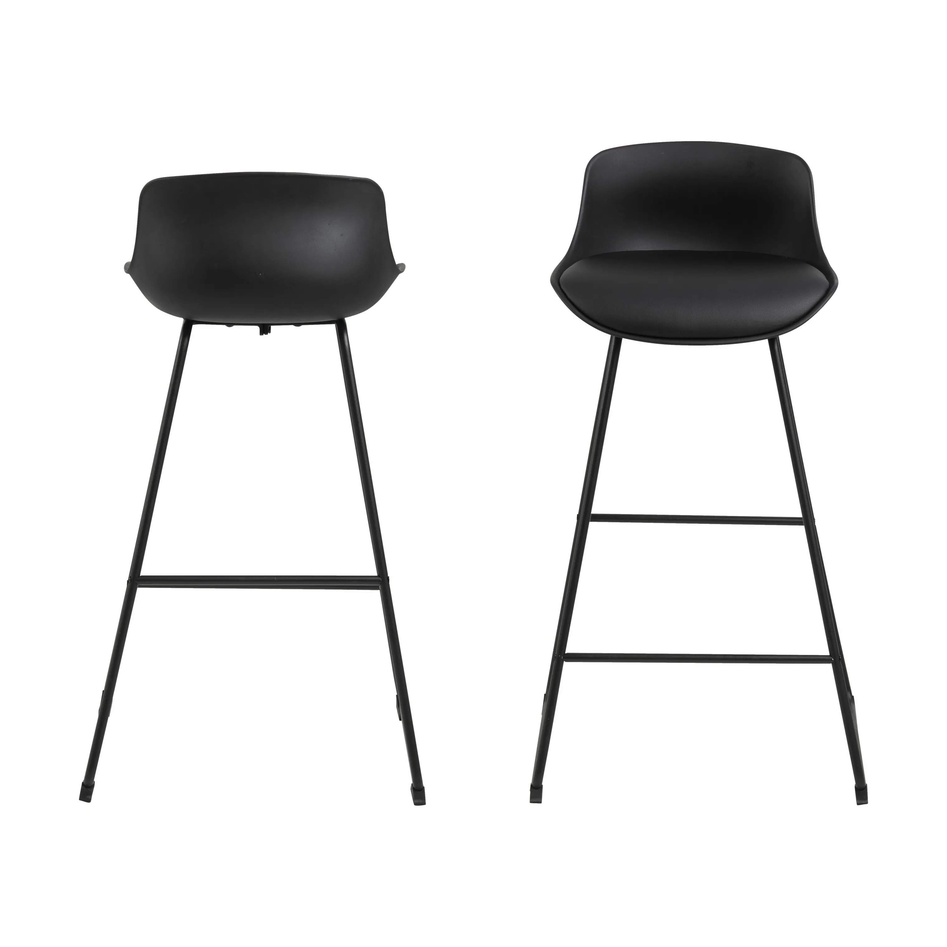 CASA Living Barstole Tina Barstol - 2 stk. i Sort, H94 x B43 cm, 2
