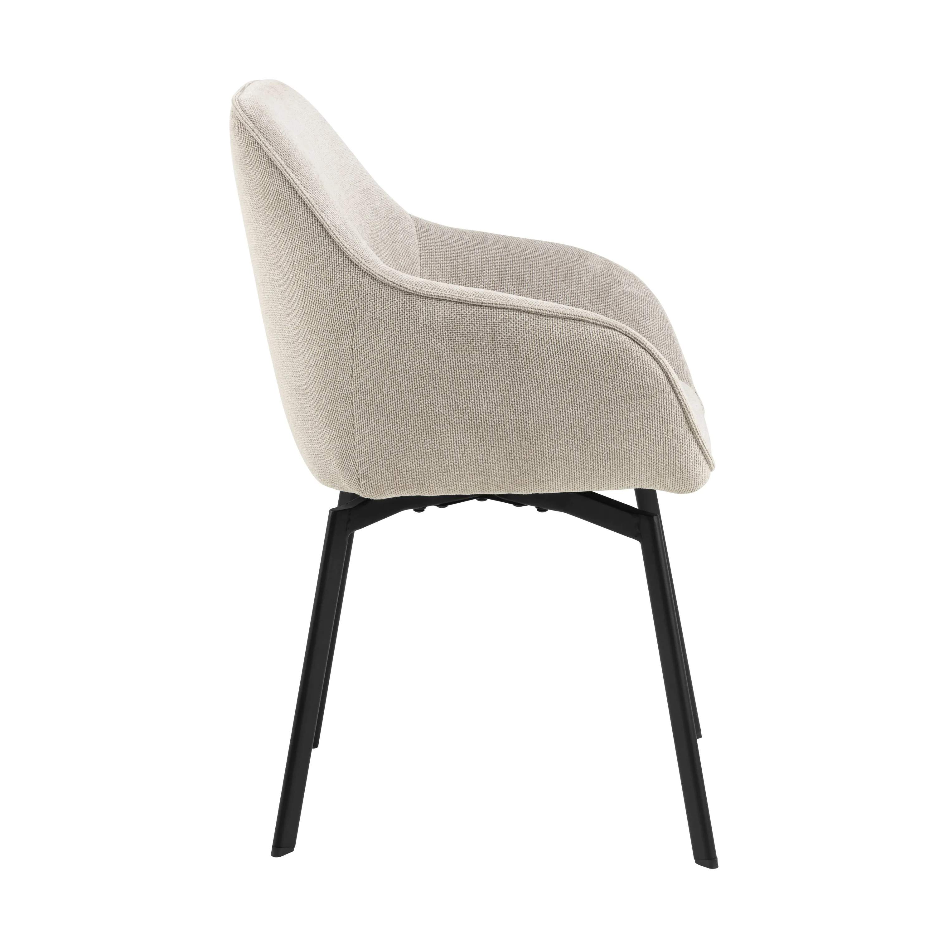CASA Living Spisebordsstole Clara Spisebordsstol - 2 stk i Beige, 5