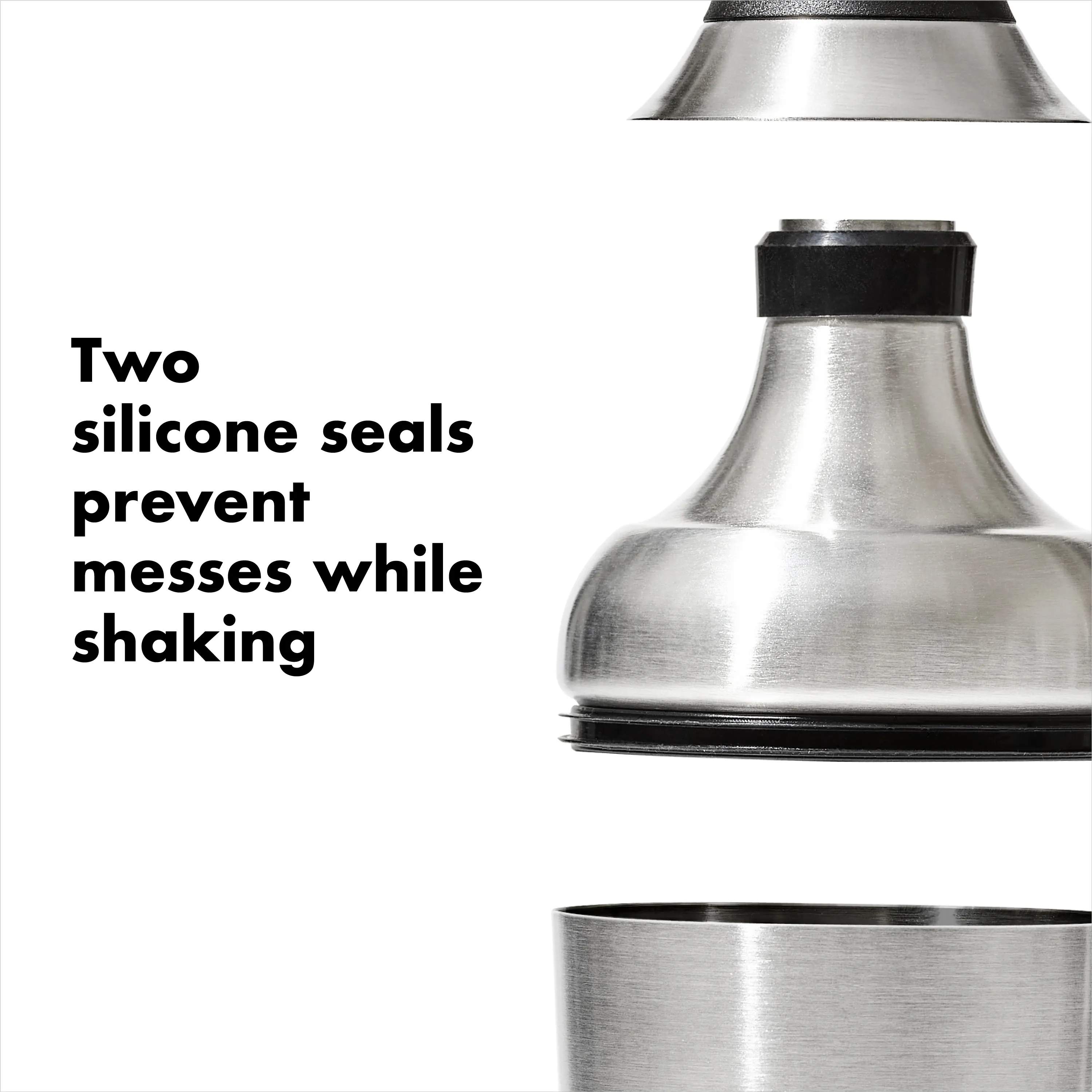 OXO Shakere Steel Cocktail Shaker i Stål/sort, 6
