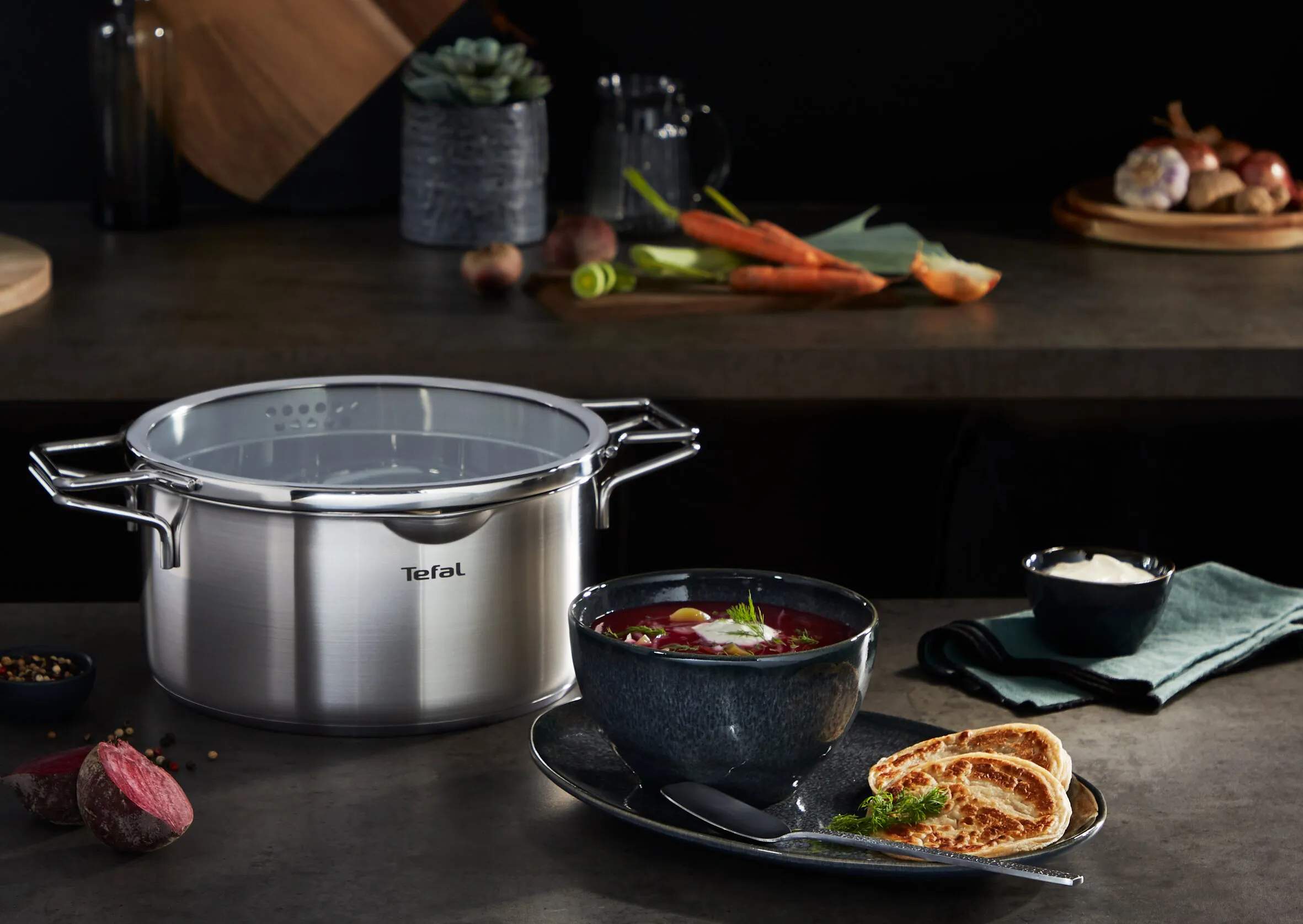 Tefal Gryder Nordica Gryde m. glaslåg i 2,7 L, 2