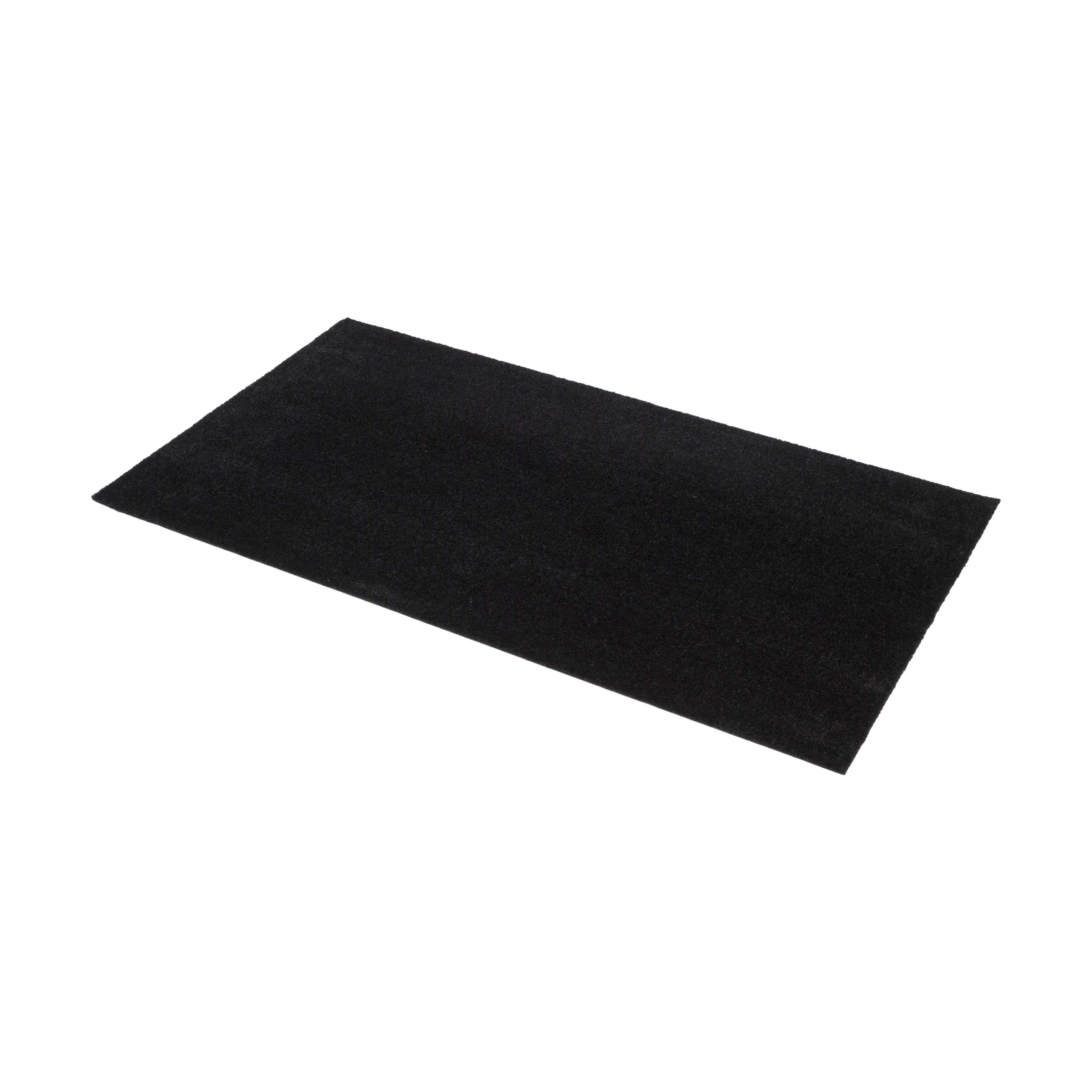Tica Copenhagen Gulvtæpper Uni Color Gulvtæppe i Sort, B67 x L120 cm, 4