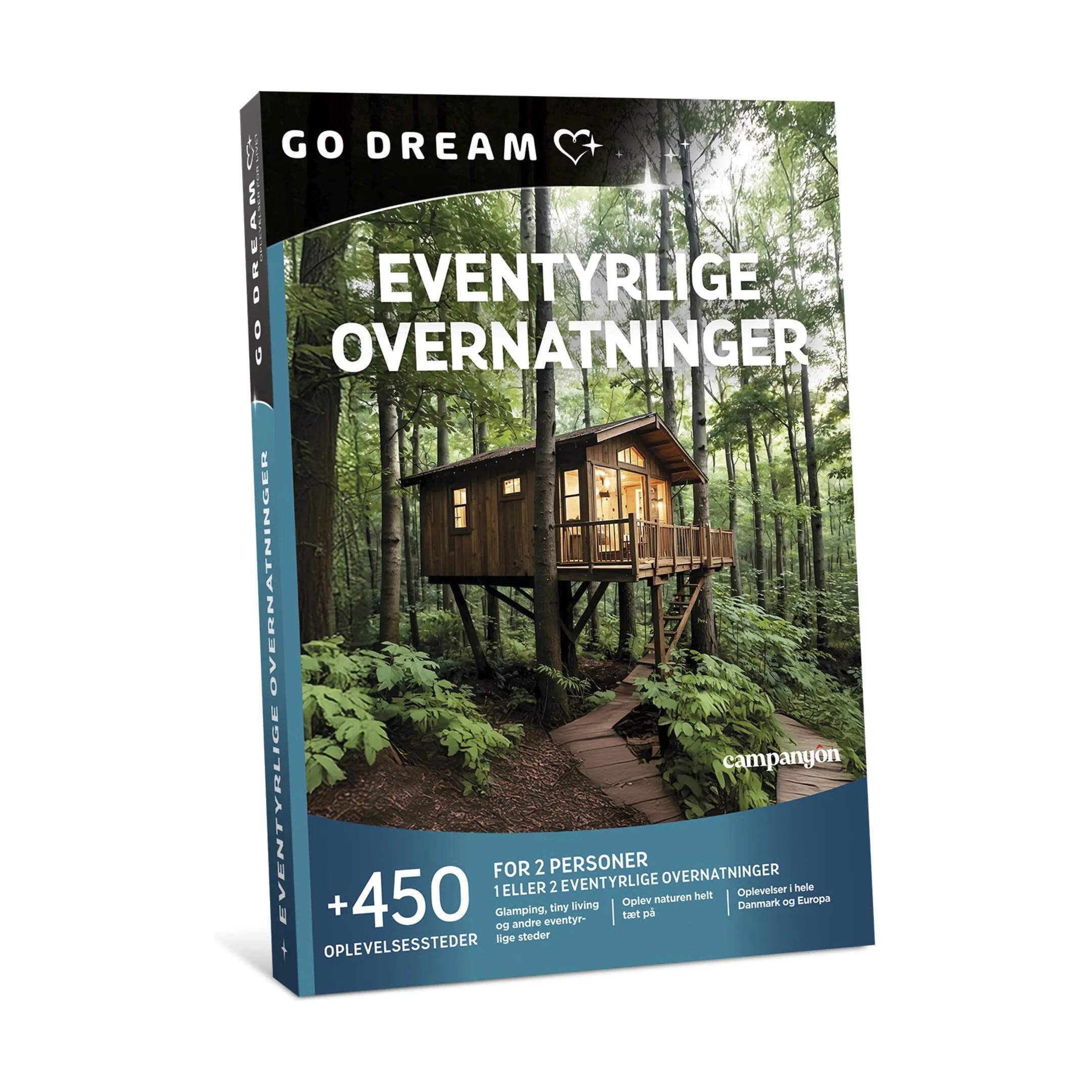 GO DREAM Oplevelsesgavekort Gavekort - Eventyrlige overnatninger i multi, 2