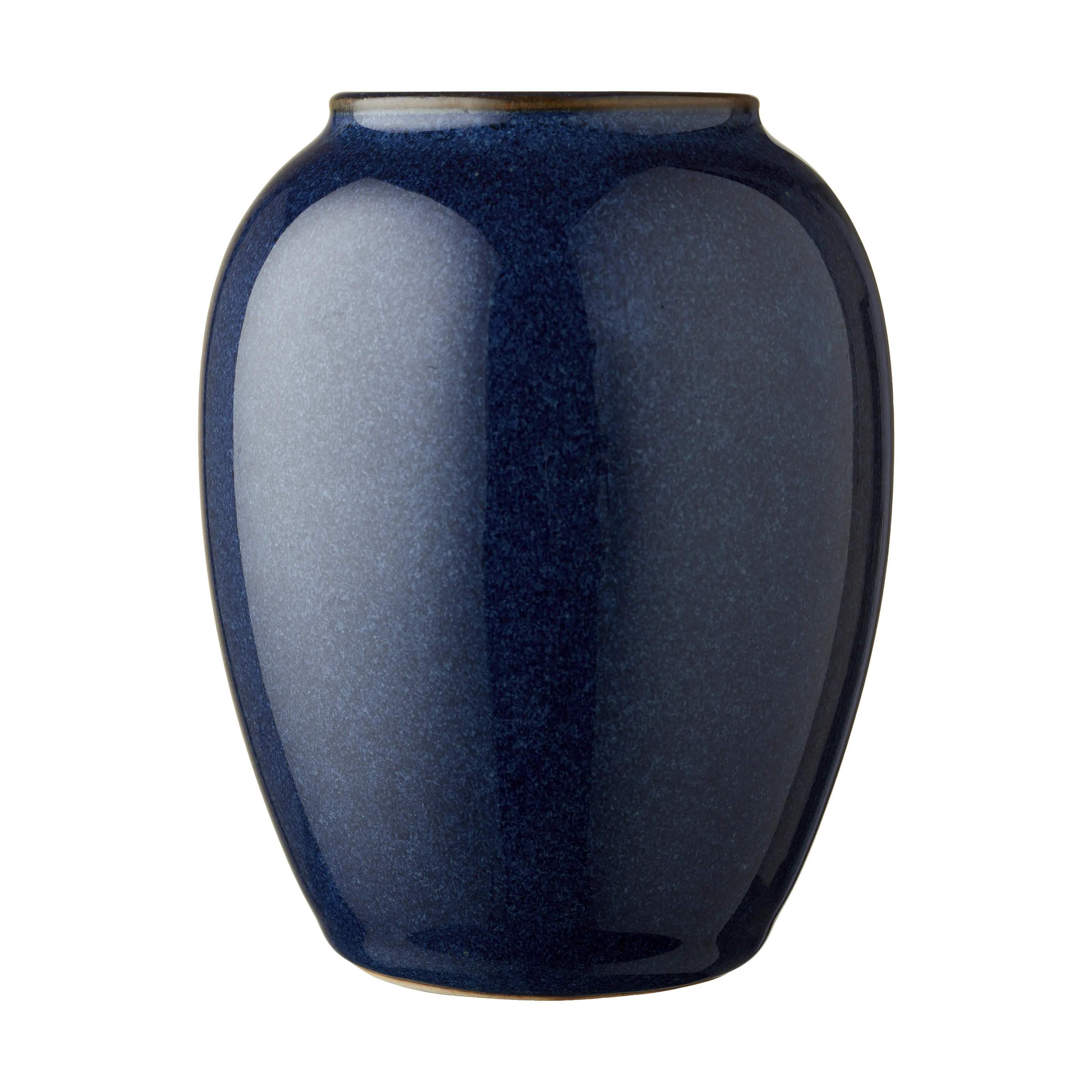 Vase, mørkeblå, large