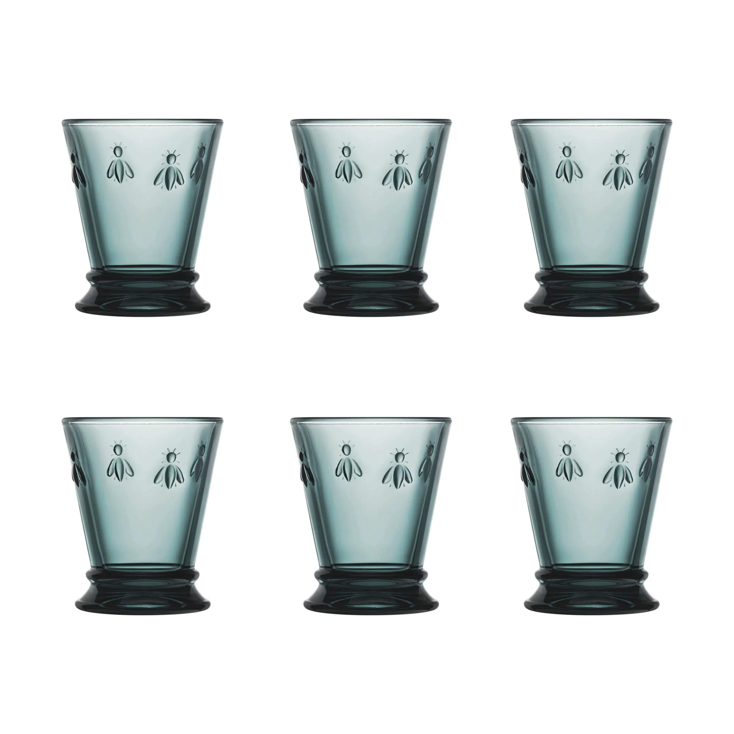Abeille Vandglas - 6 stk., blå, large