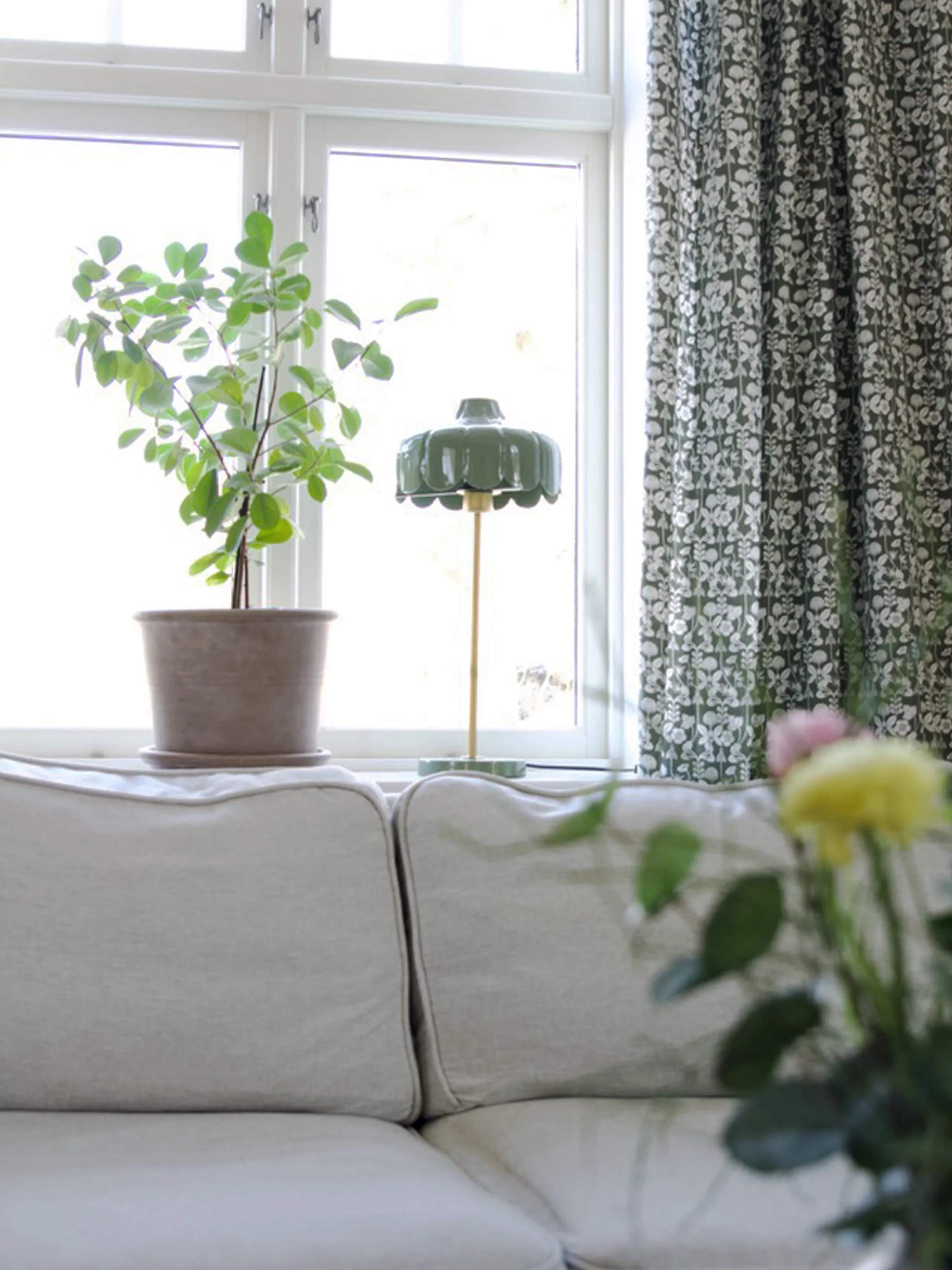 Svanefors Gardiner og gardinstænger De Mina Gardin - 2 stk. i mos, 2