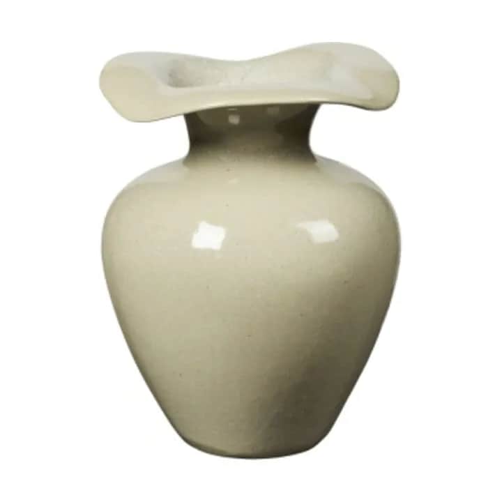 Broste Copenhagen Vaser Florentina Vase i Beige, H32 x Ø24 cm, 1