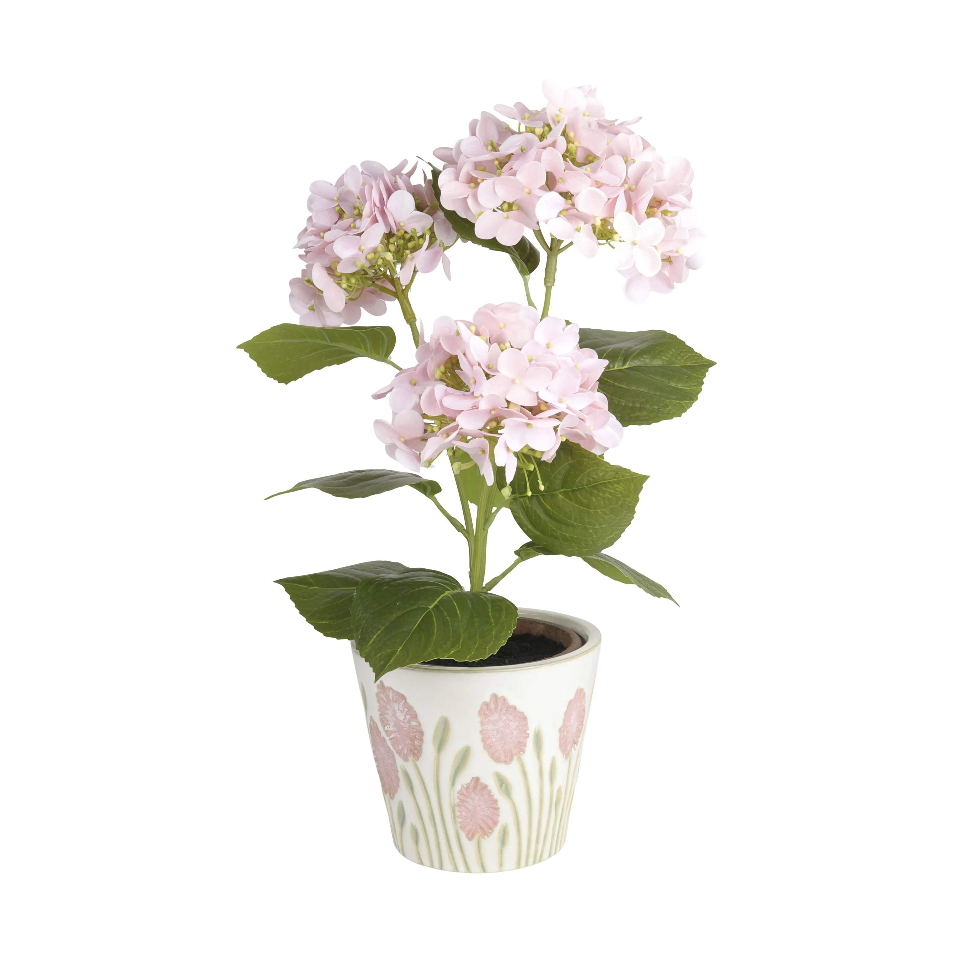 CASA Living Urtepotteskjulere Urtepotte i Hvid m rosa tulipaner, 3