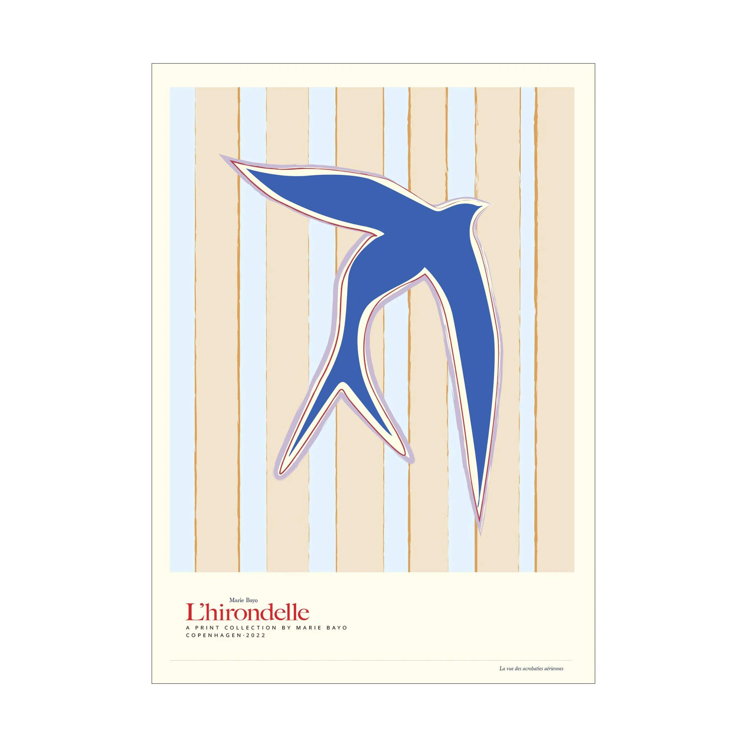 Poster&Frame Plakater Plakat - L Hirondelle i Blå, 1