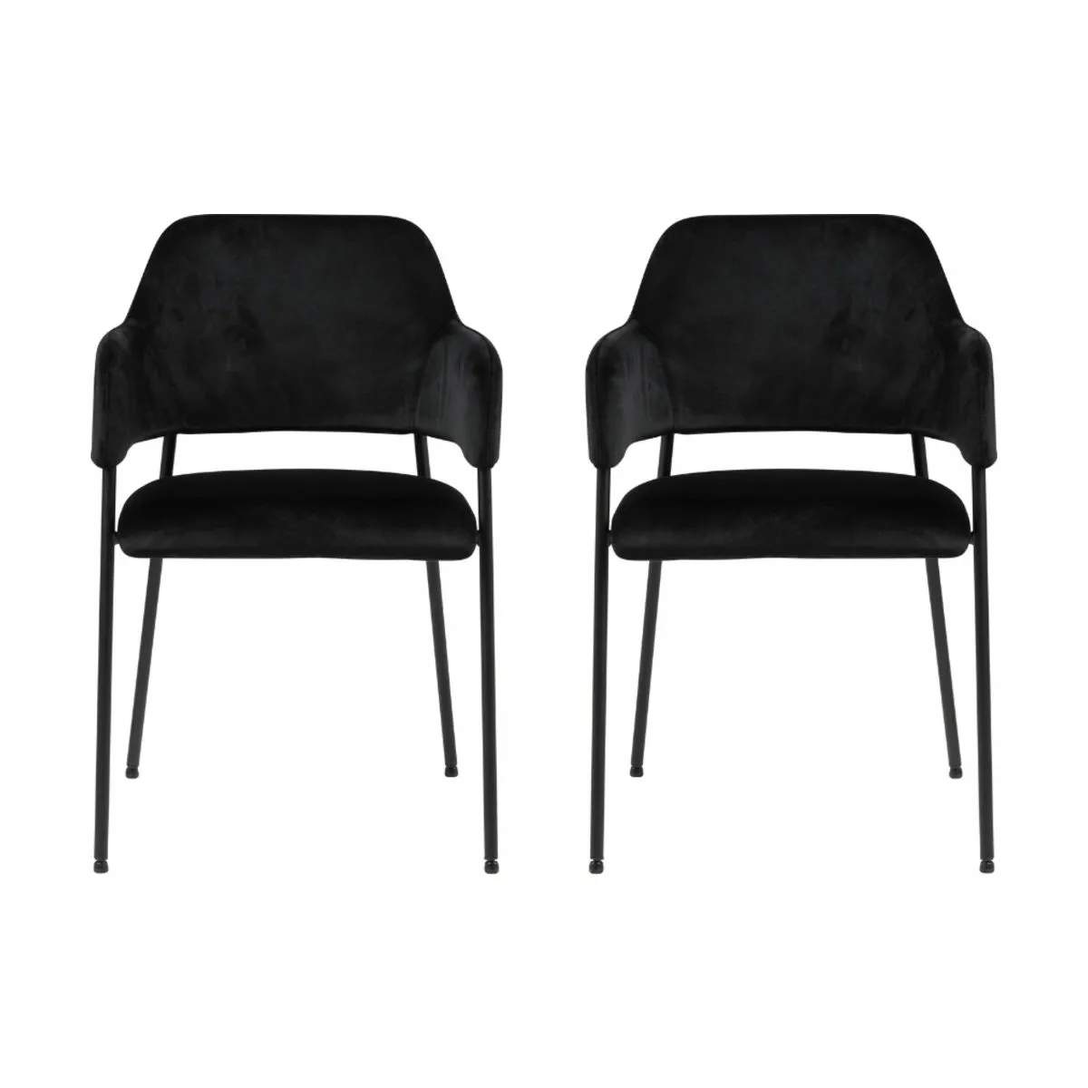 Lima Spisebordsstol - 2 stk., sort, large