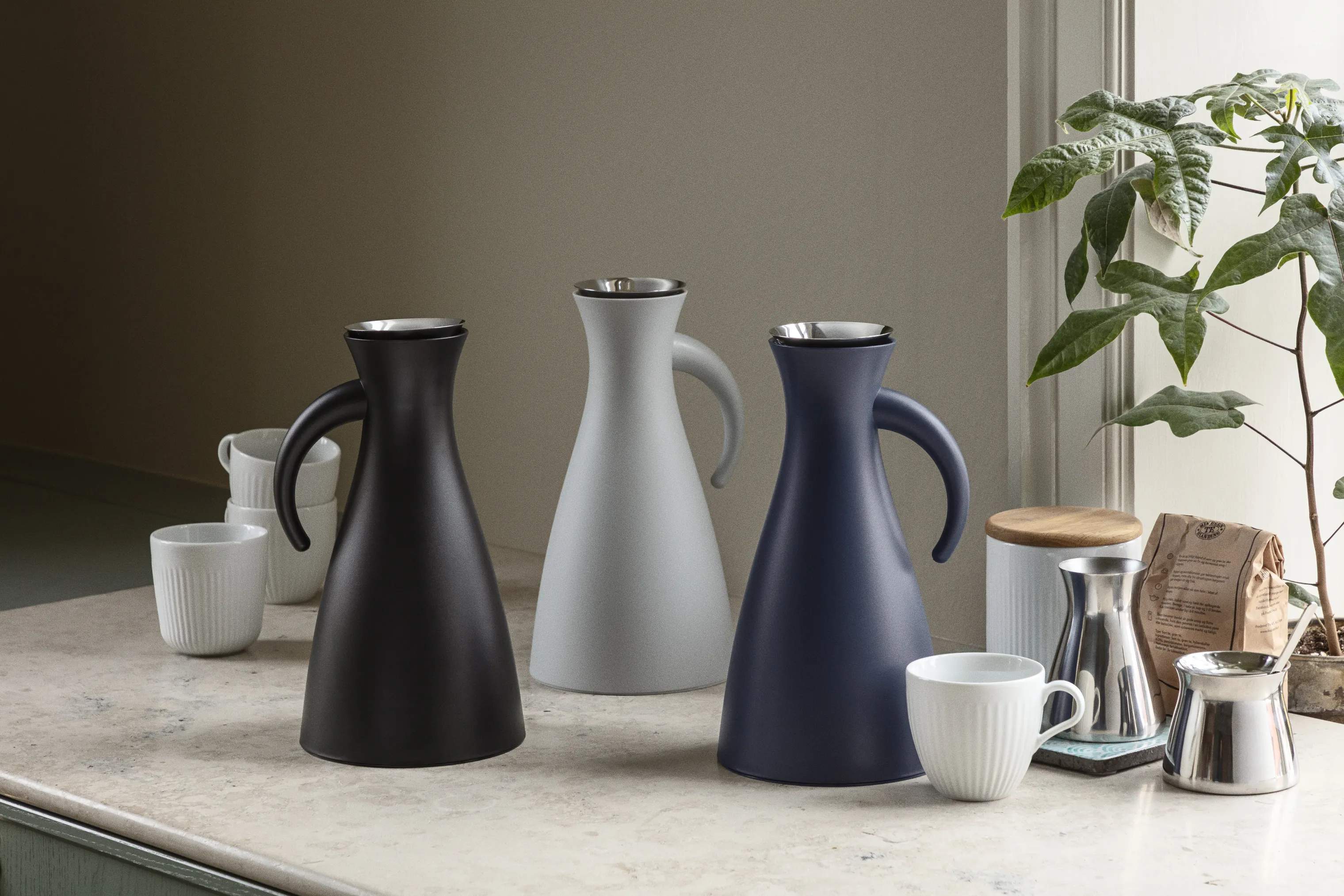 Eva Trio Mælke- og flødekander Flødekande i Polished steel, 3