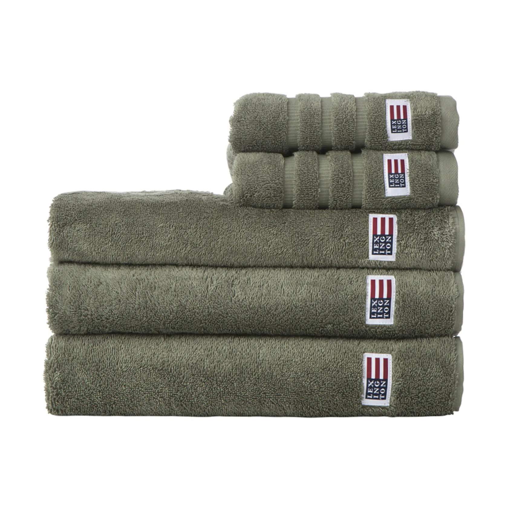 Lexington Håndklæder Icons Original Håndklæde i Dusty Olive, B30 x L50 cm, 2
