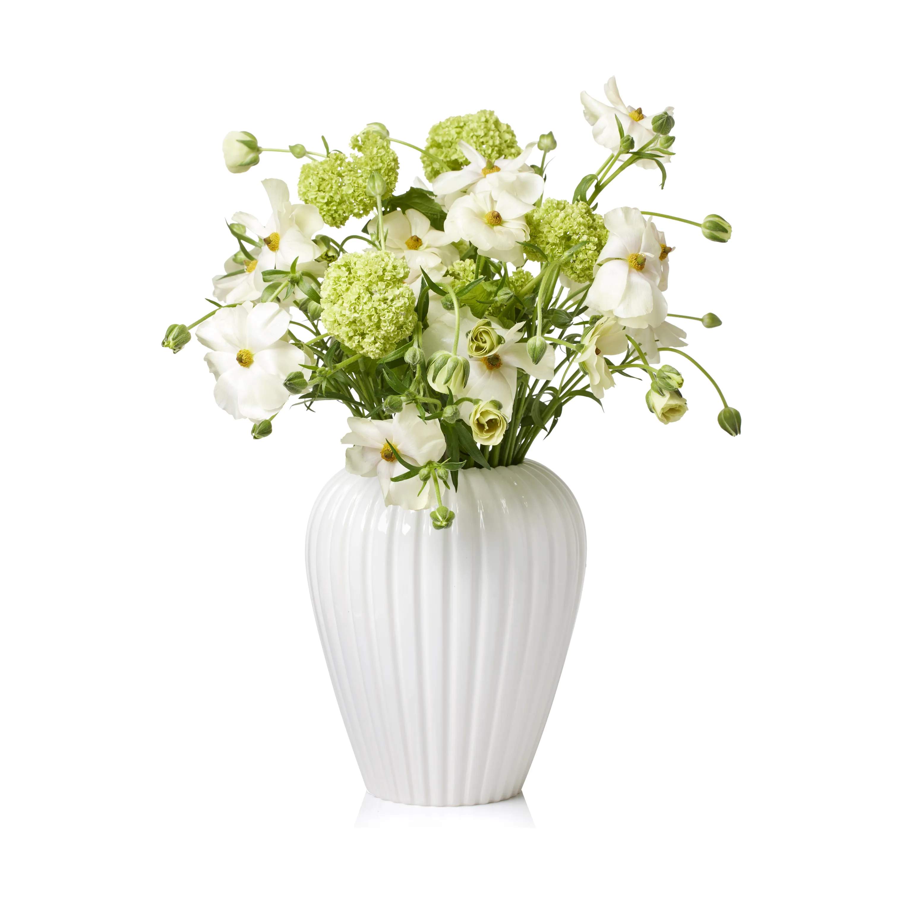erik bagger a/s Vaser Eslau Lilje Vase i hvid, 20 cm, 4