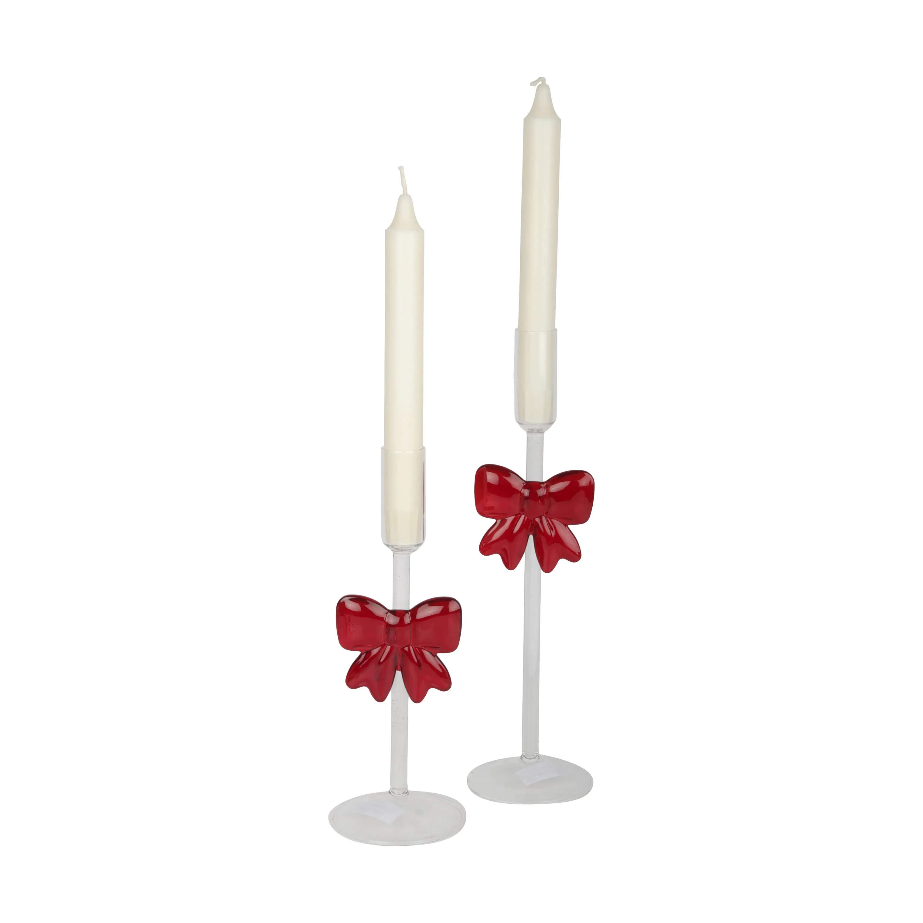 Casa Christmas Kronelysestage Lysestage i Klar /med rød, 23 cm, 4