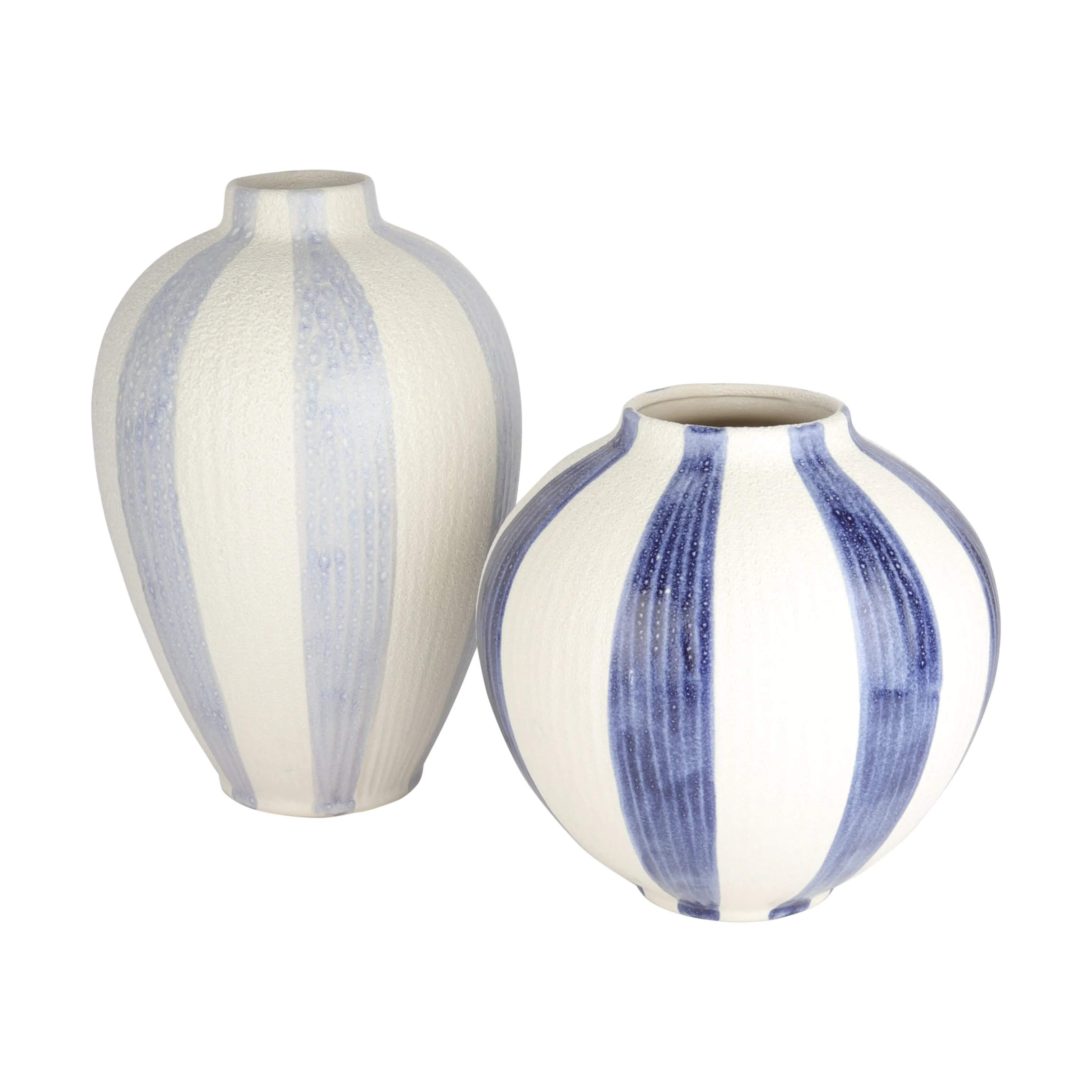 CASA Living Vaser Vase i Hvid/Mørkeblå, 4