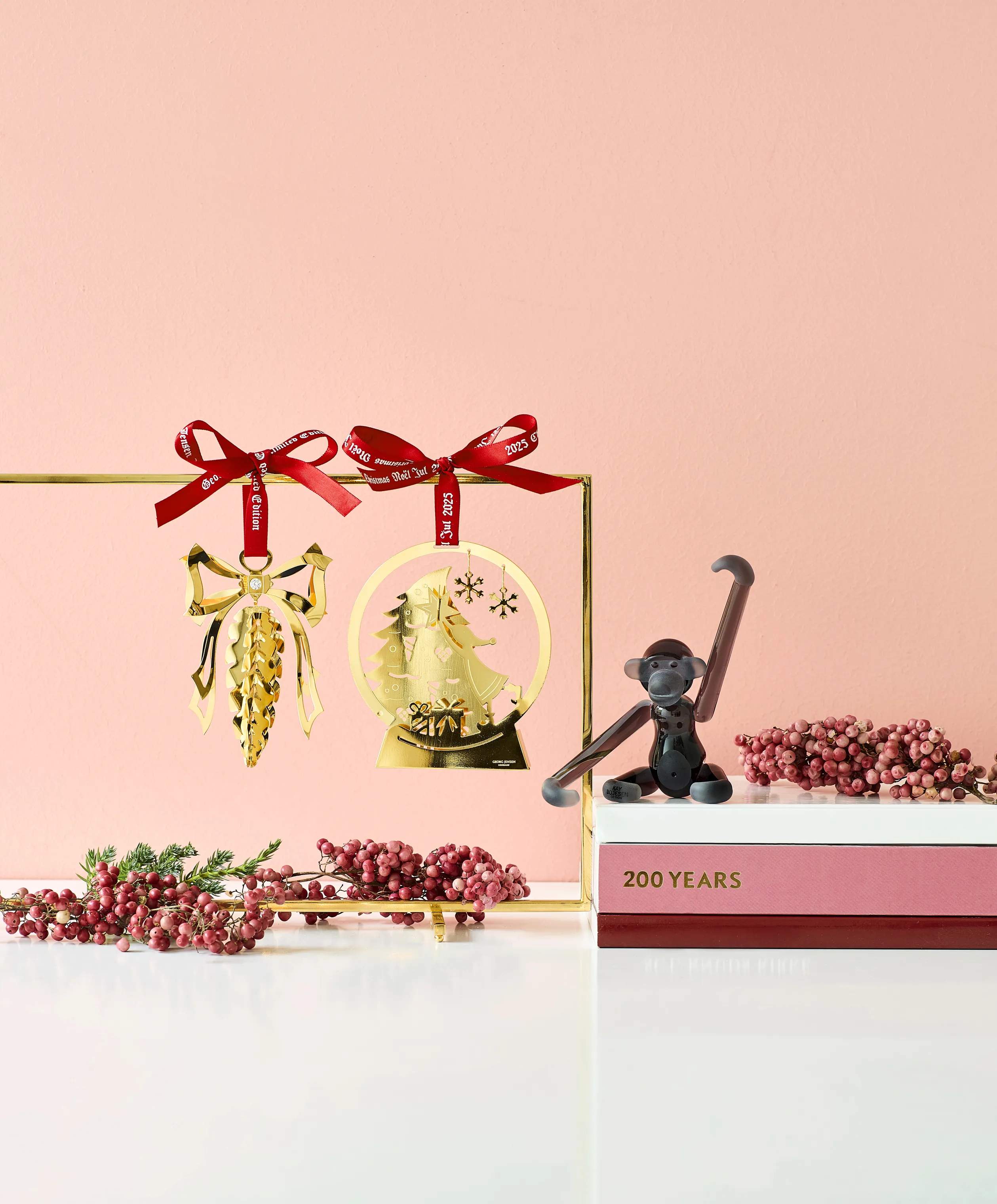 Georg Jensen Juleophæng Christmas Collectibles CC 2025 Juleuro - Snekugle i Guld, 3