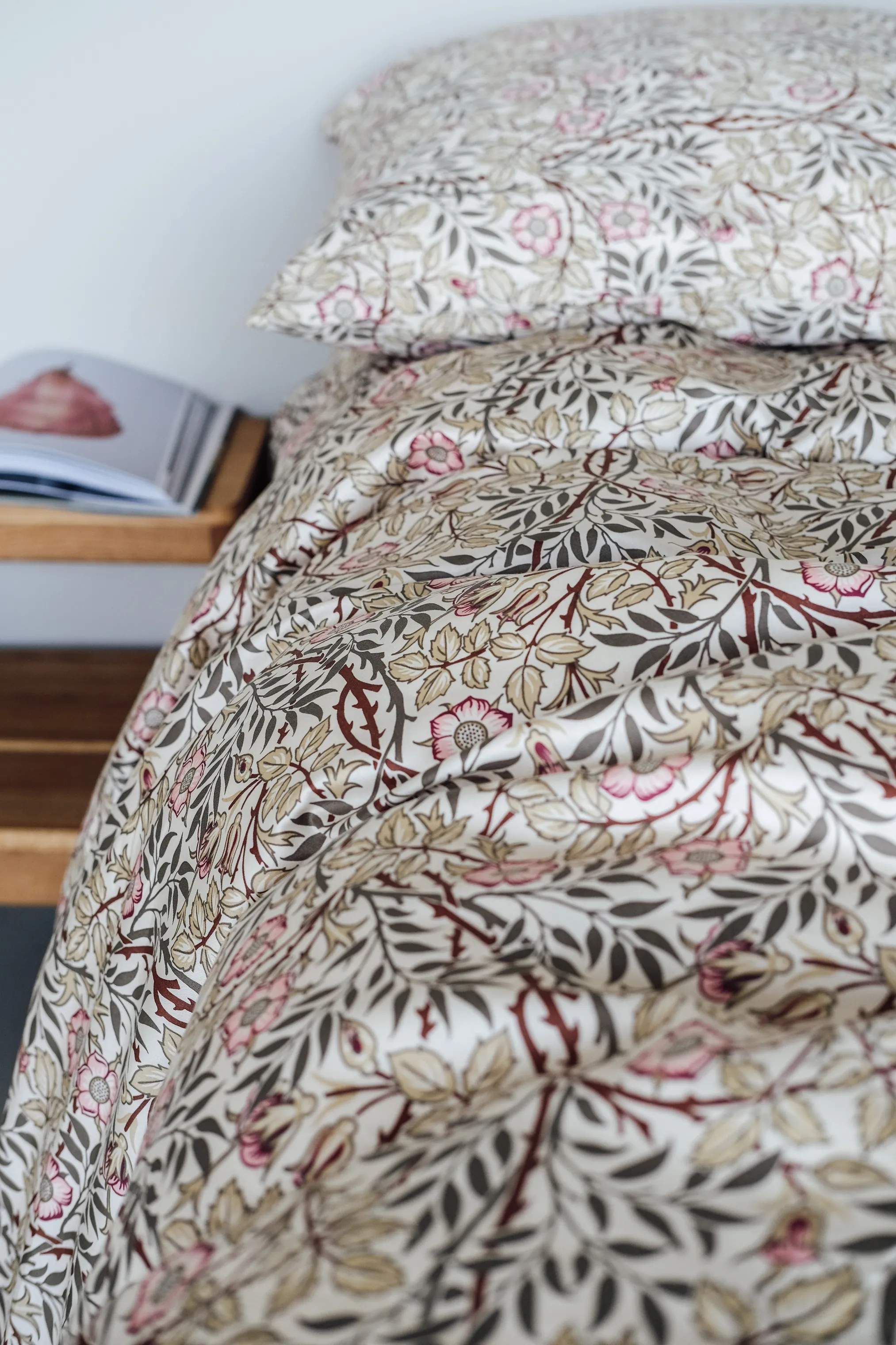 CASA Living Sengetøj Torn Sengetøj i Lyserød/grøn, B140 x L200 cm, 3