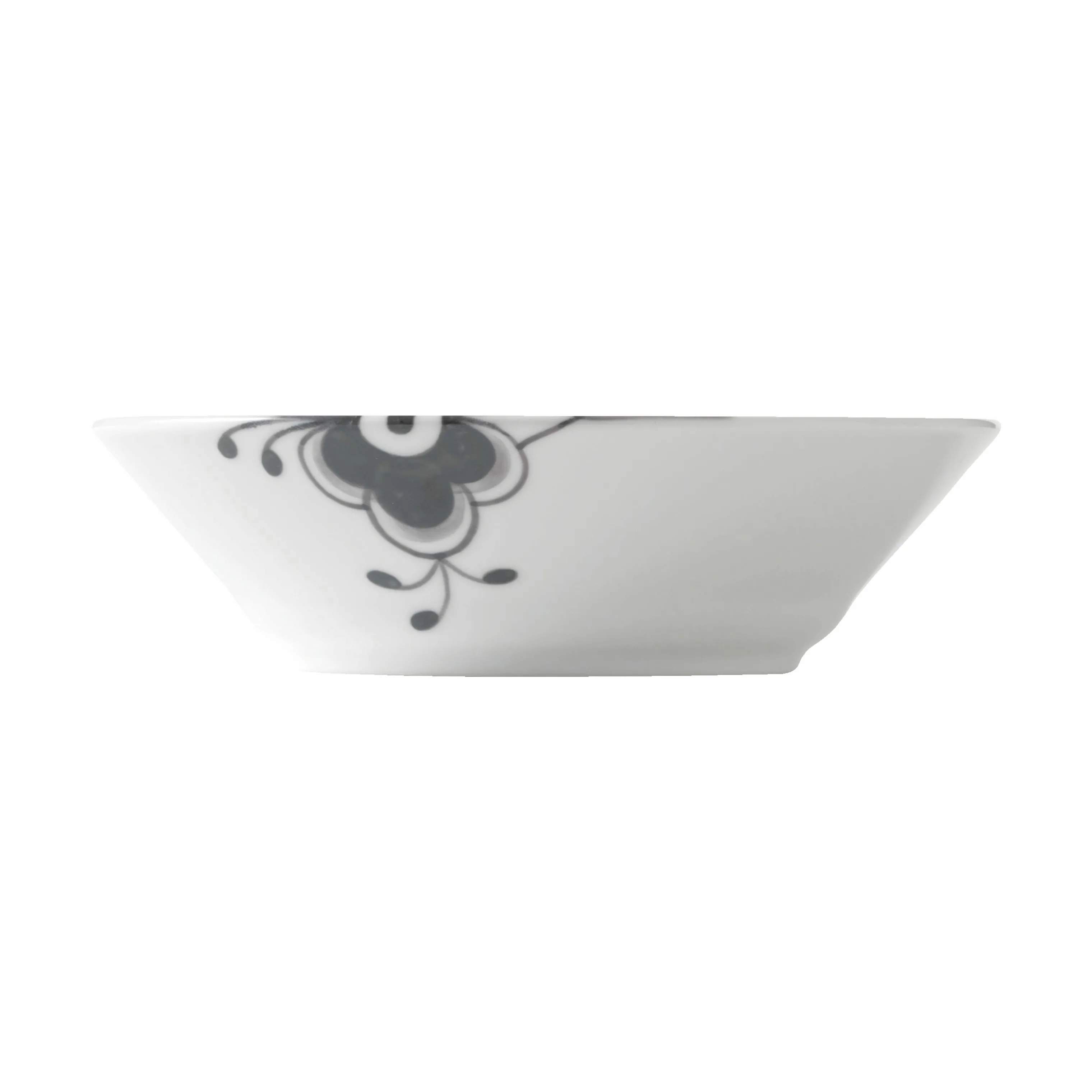 Royal Copenhagen Dybe tallerkener Sort Mega Riflet Dyb Tallerken #2 i Sort/hvid, Dyb Tallerken   x Ø17 cm, 3