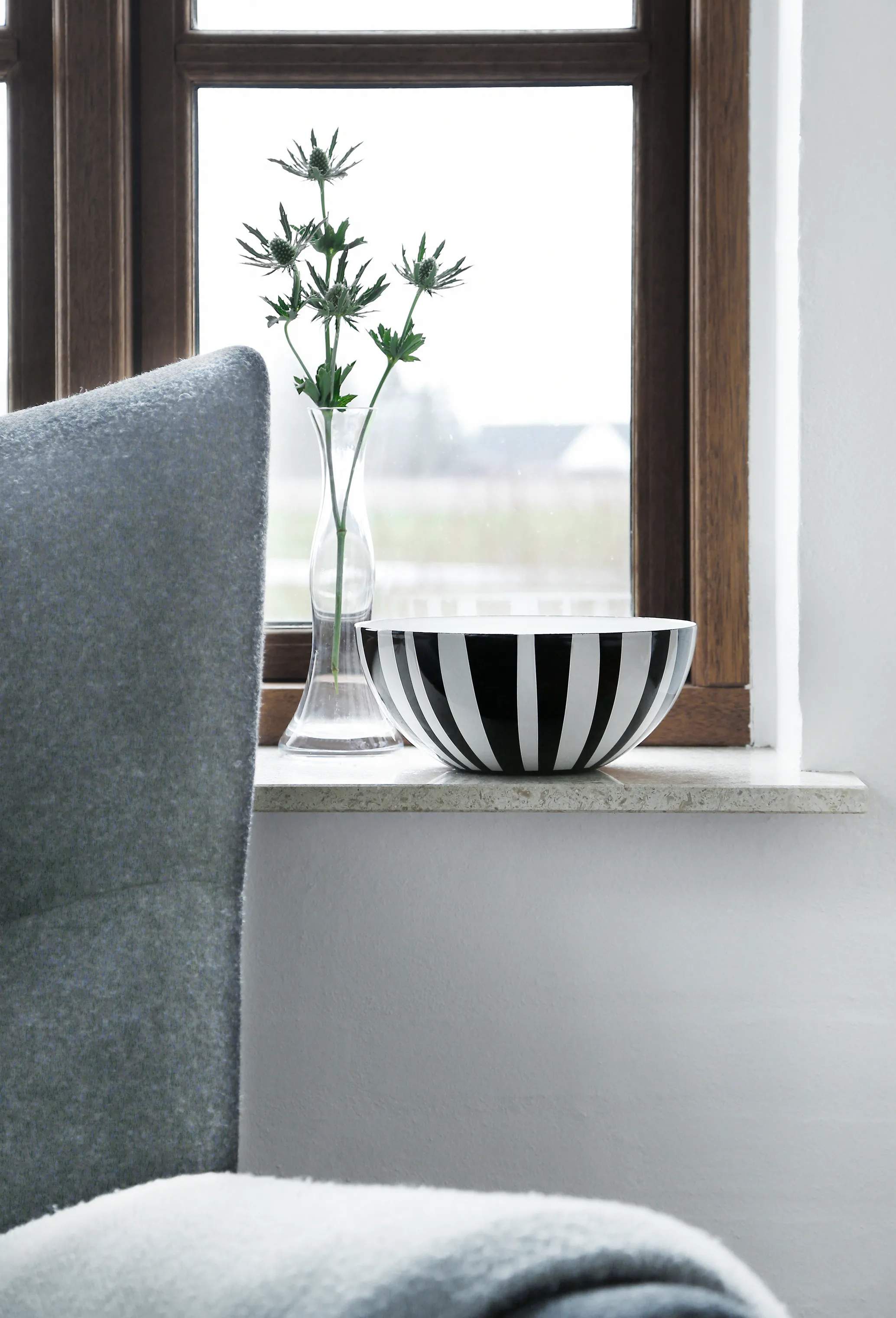 Cathrineholm Serveringsskåle Stripes Skål i Sort, 20 cm, 3
