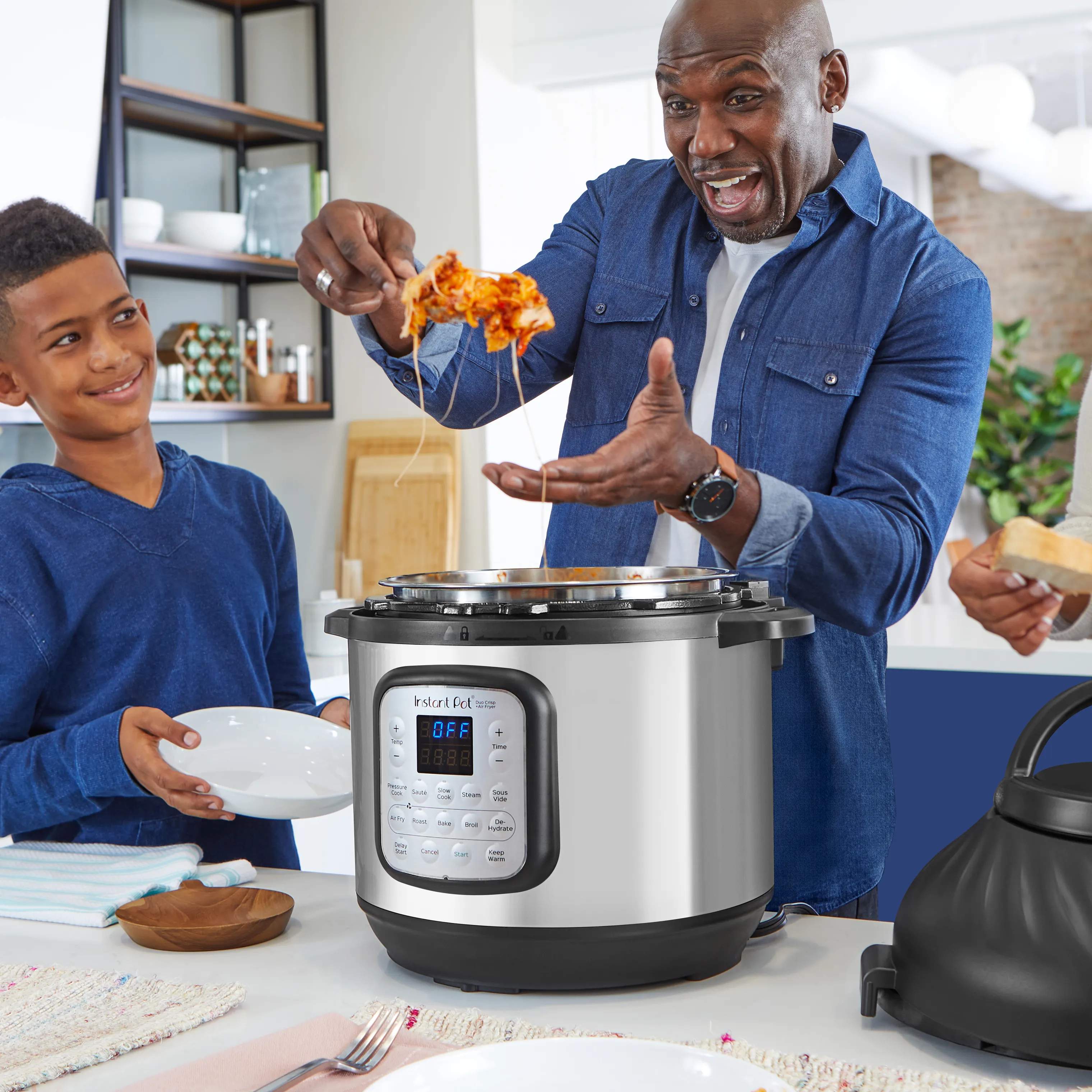 Instant Airfryers Trykkoger og Airfryer i Sort/Sølv, 3