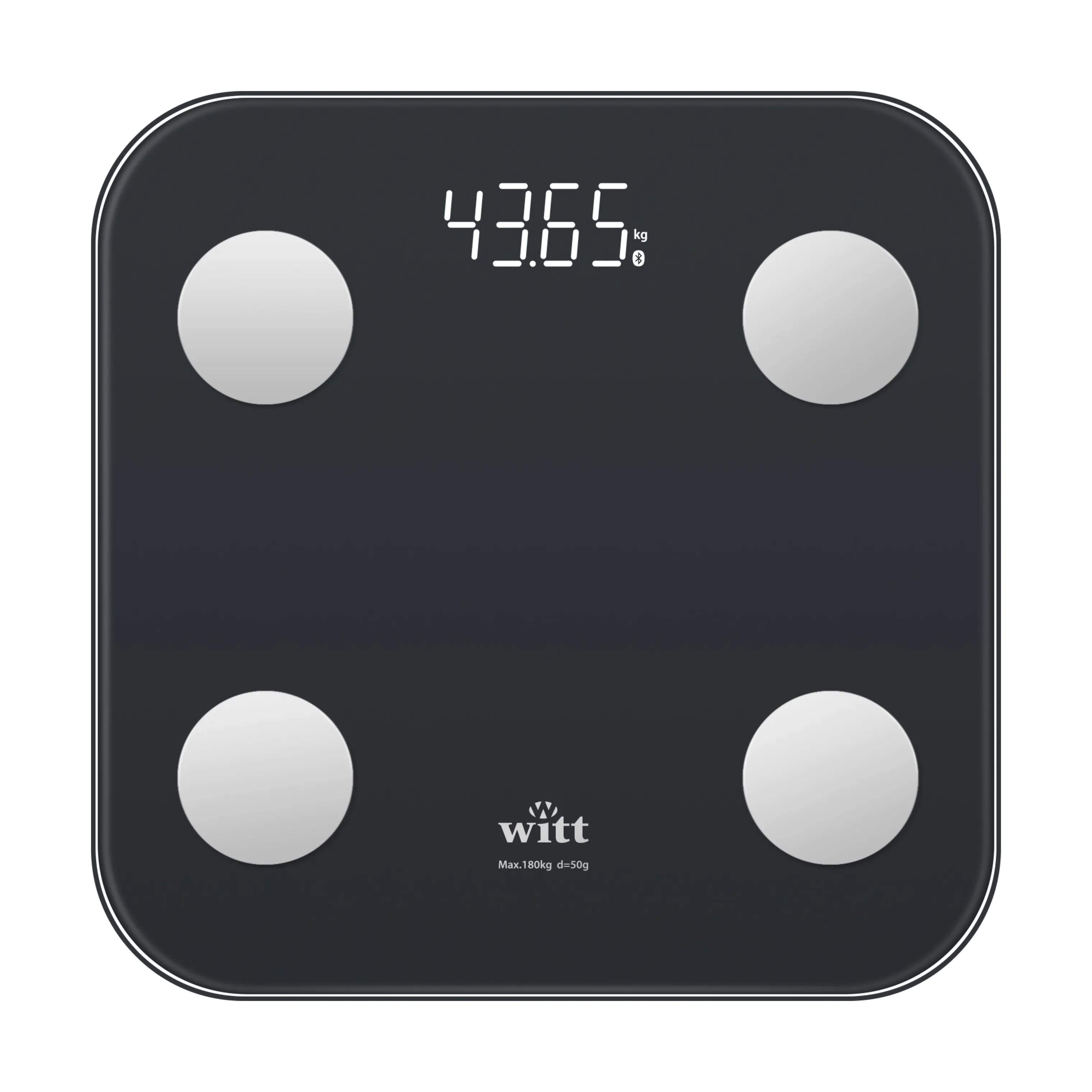 Witt Badevægte Premium Personvægt i Sort, 1