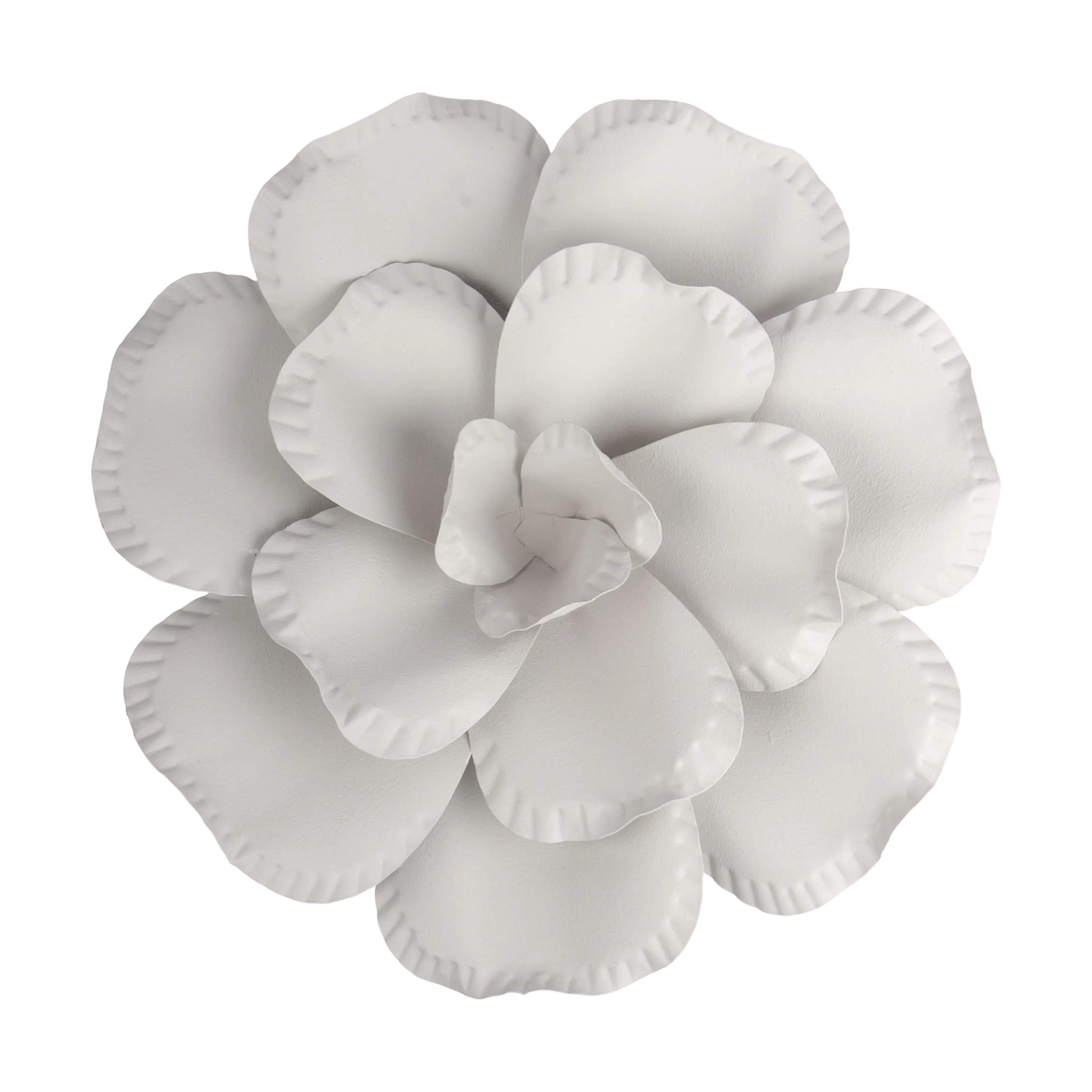 CASA Living Vægdekoration Metal Blomst i Lys grå, 1