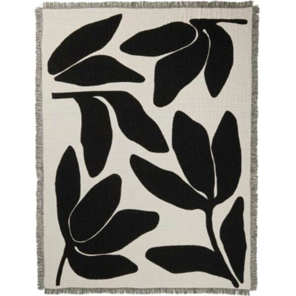 Broste Copenhagen Plaider Herbert Plaid i Black/Off White, 1