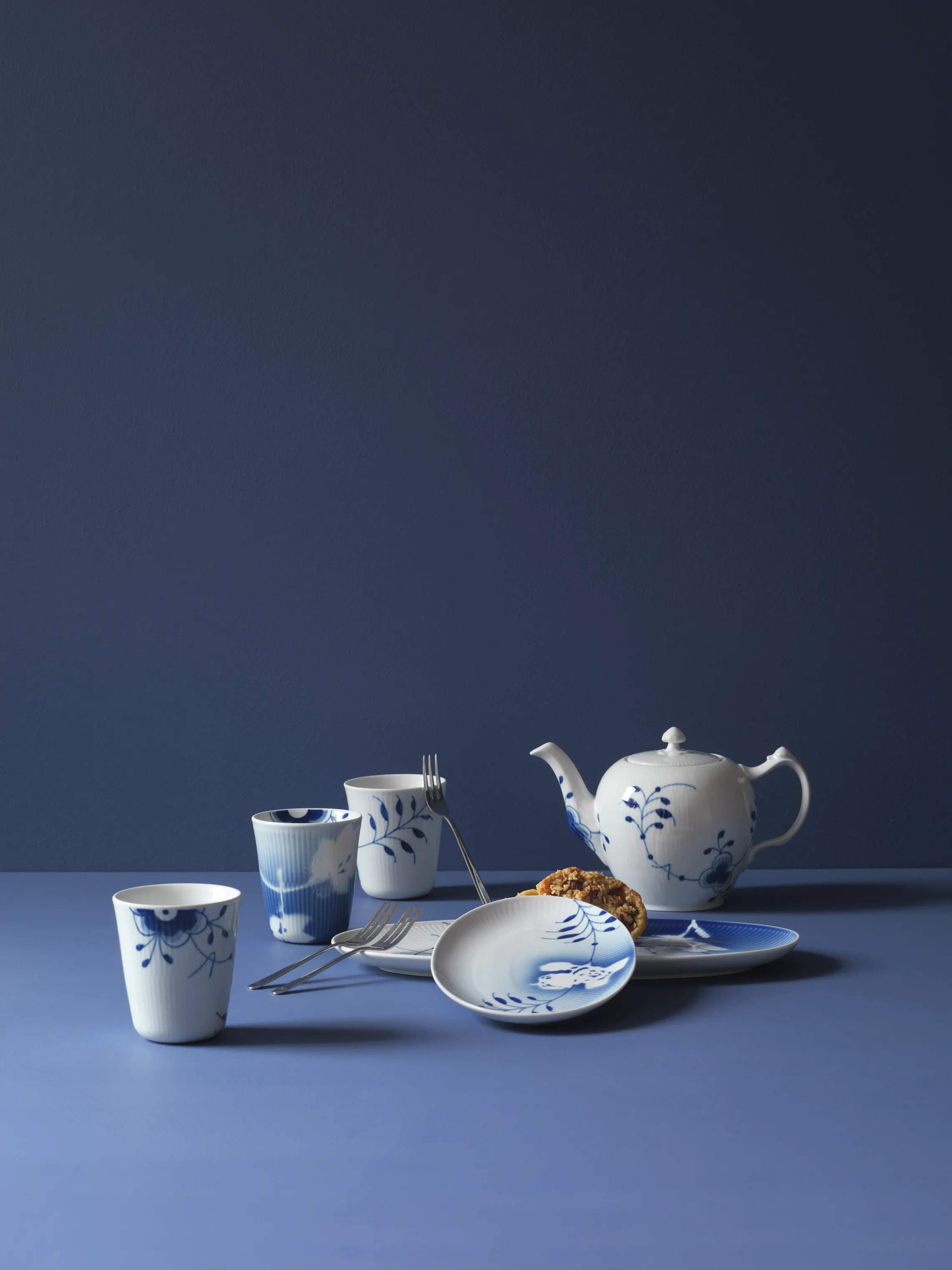 Royal Copenhagen Krus og kopper uden hank Blå Mega Riflet Termokop #1 i #1, 29 cl, 2