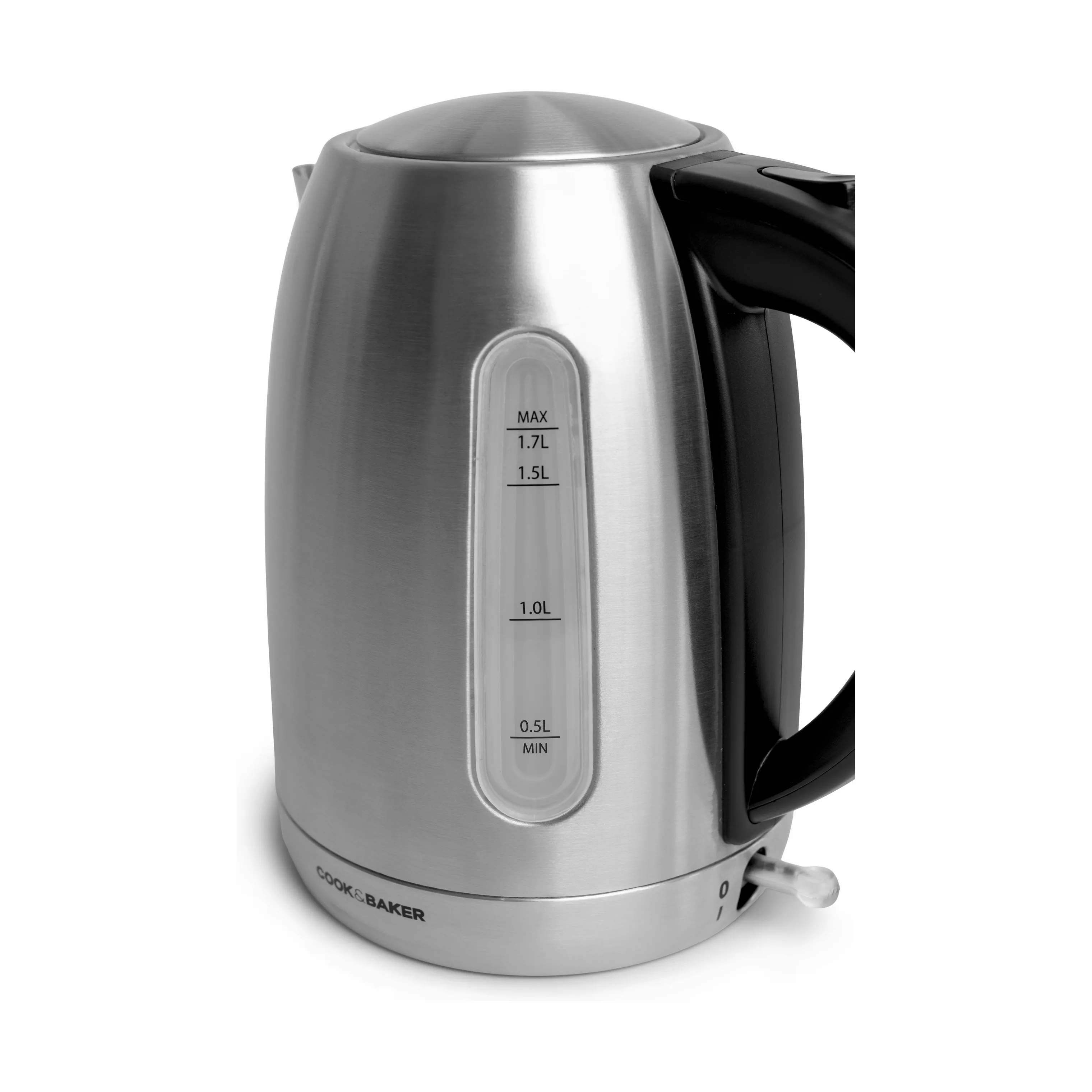 Cook & Baker Elkedler Elkedel i Stål, 1.7 L, 6