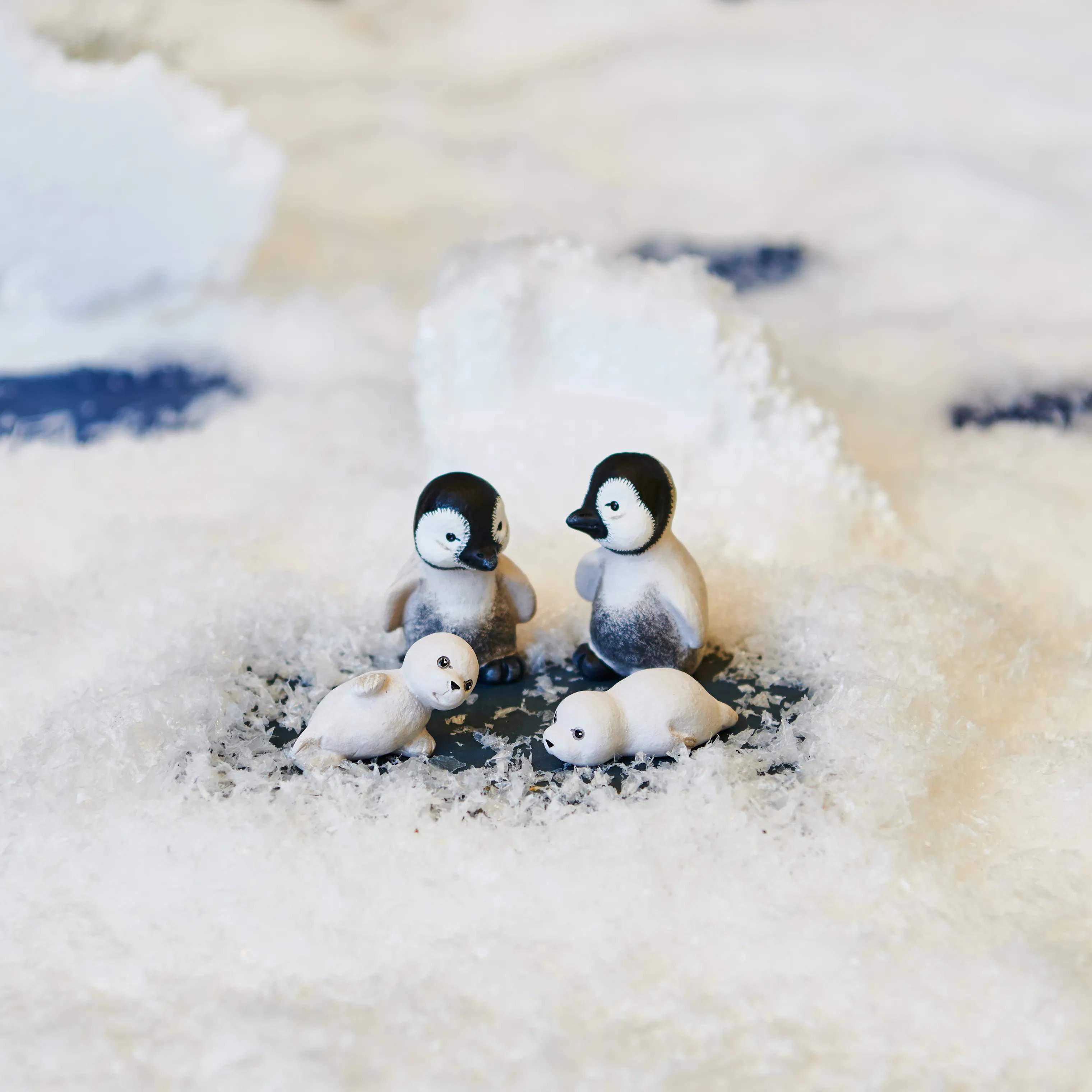 Klarborg Dyrefigurer Dyrebørn - Mulle & Muffe i hvid, 2,5 cm, 3