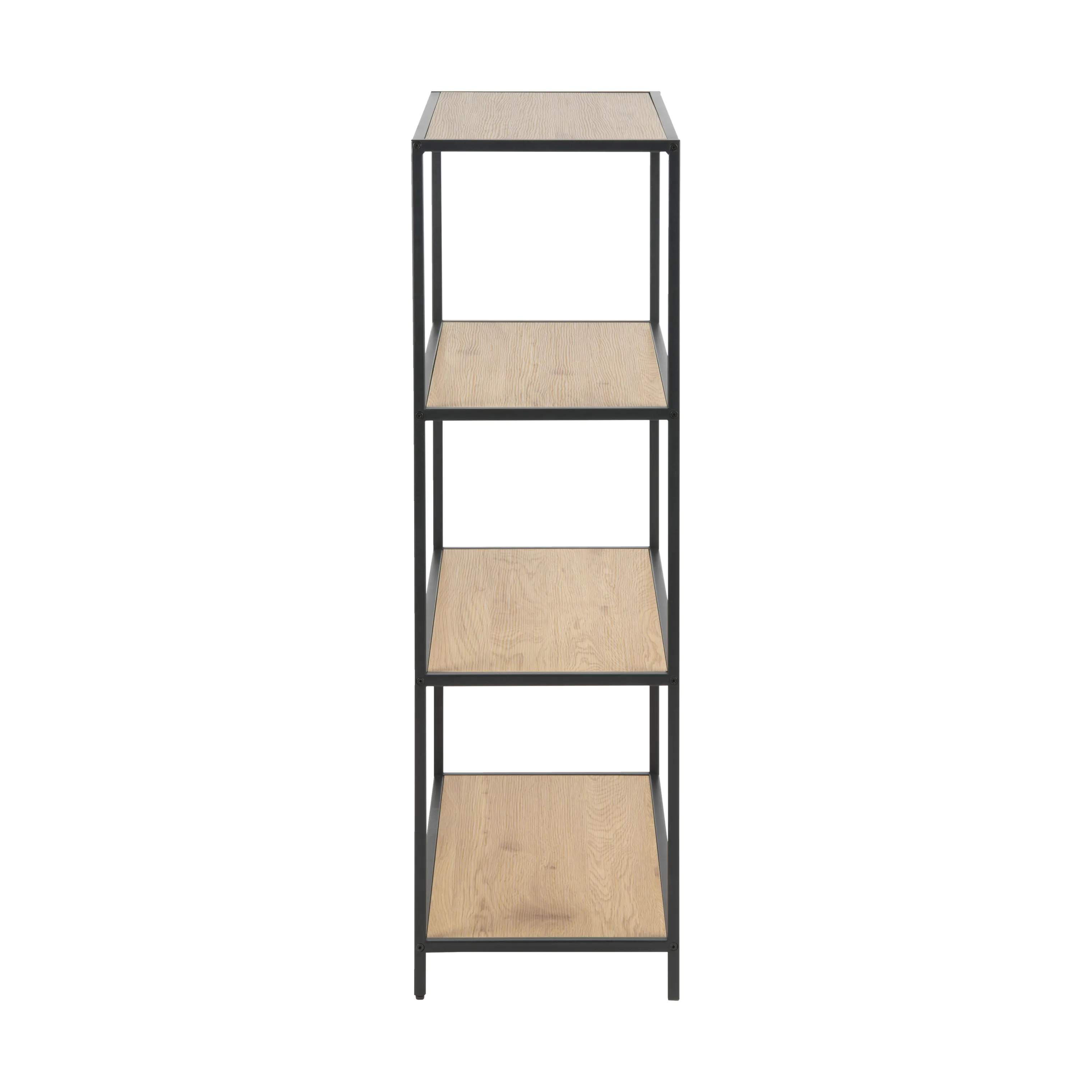 CASA Living Reoler og tilbehør Seaford Reol i Mat vild eg/mat sort, 4