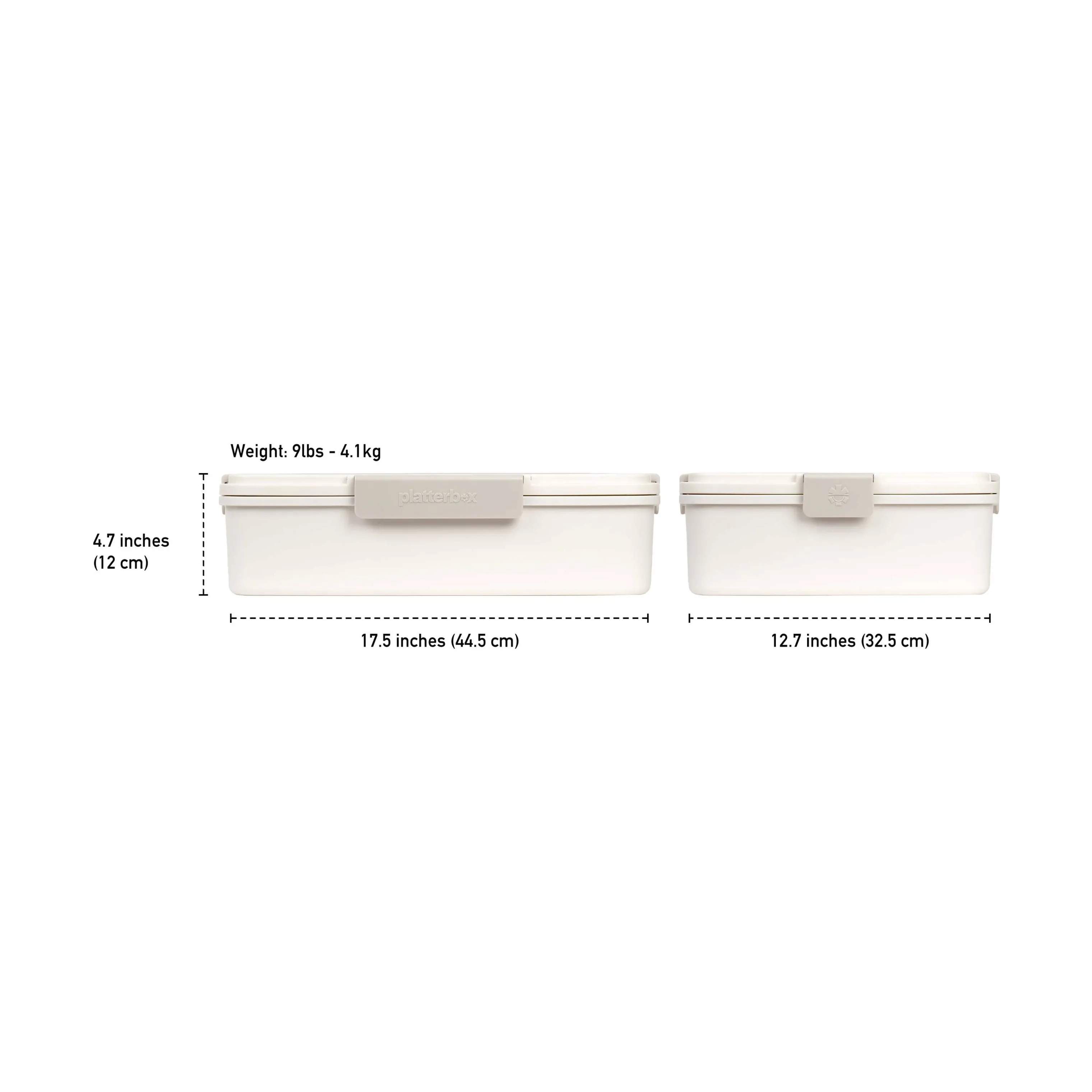 Platterbox Opbevaringsbokse Snack Box i Creme, 4