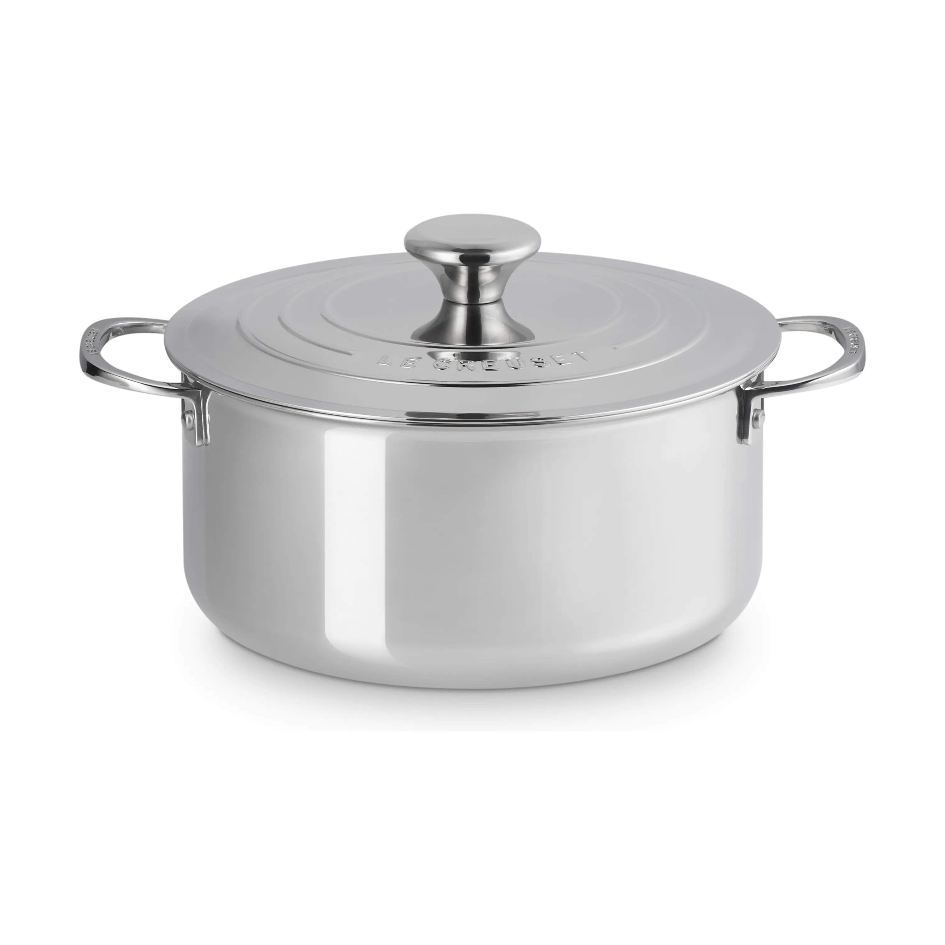Le Creuset Gryder Signature 3-PLY Gryde m. Låg i sølv, 1