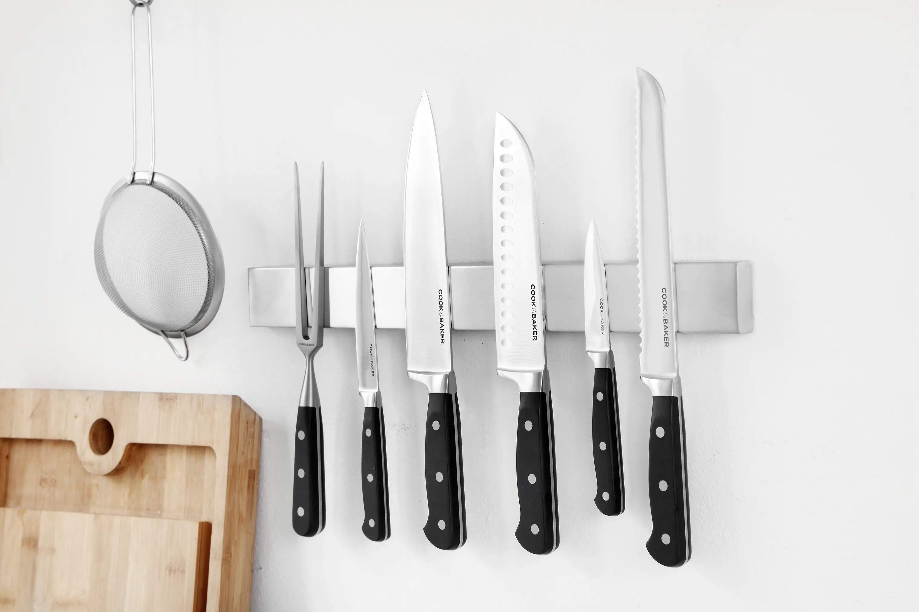 Cook & Baker Knivmagneter Knivmagnet i Stål, 40 cm, 3