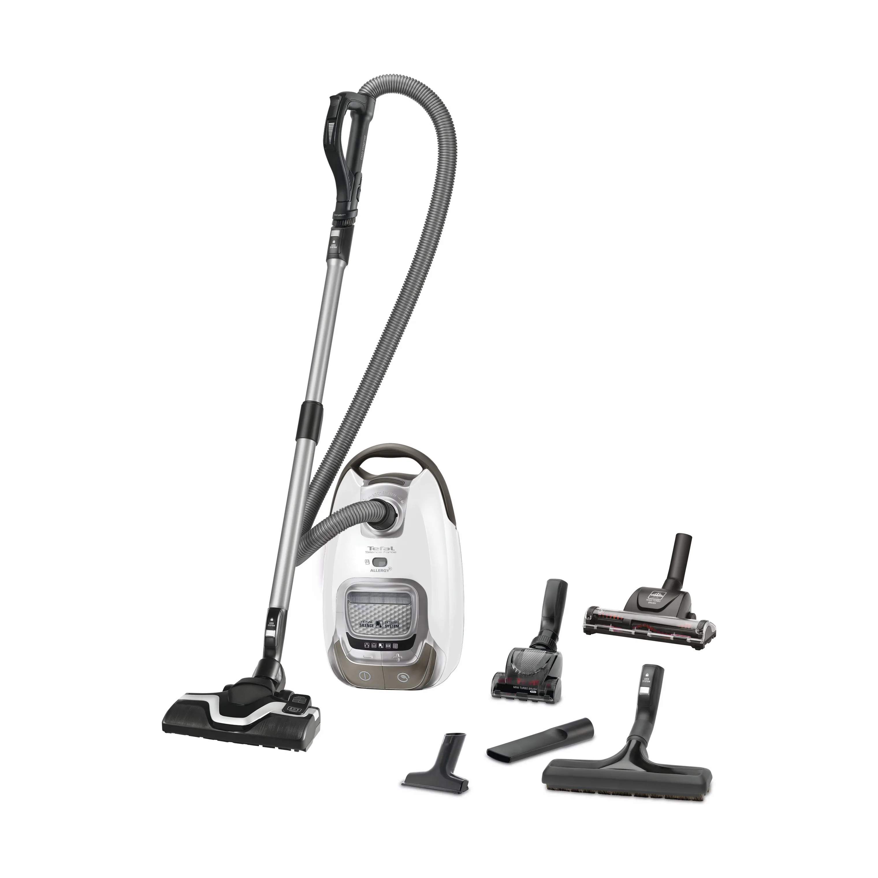 Tefal Støvsugere Silence Force Total Clean Animal Støvsuger i Hvid/sølv, 4